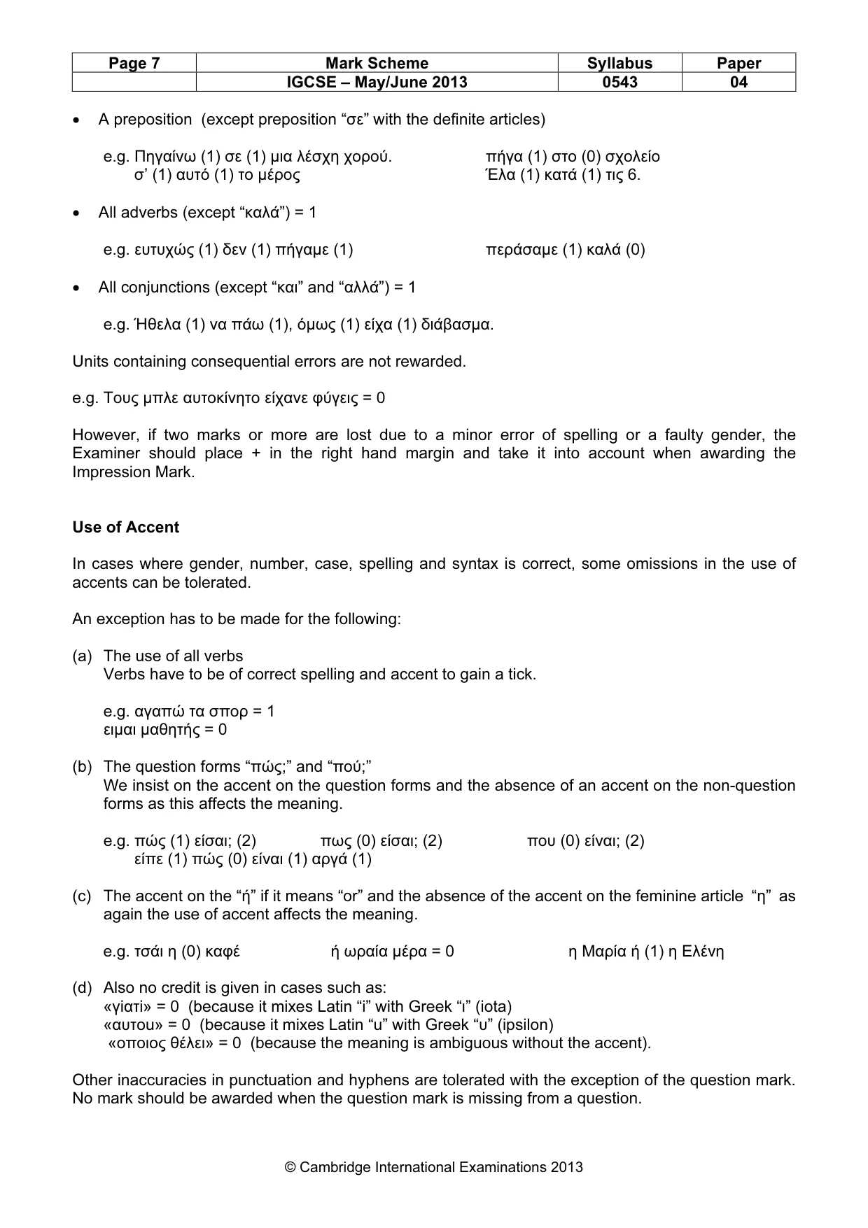 Mark scheme, page 7 of 19