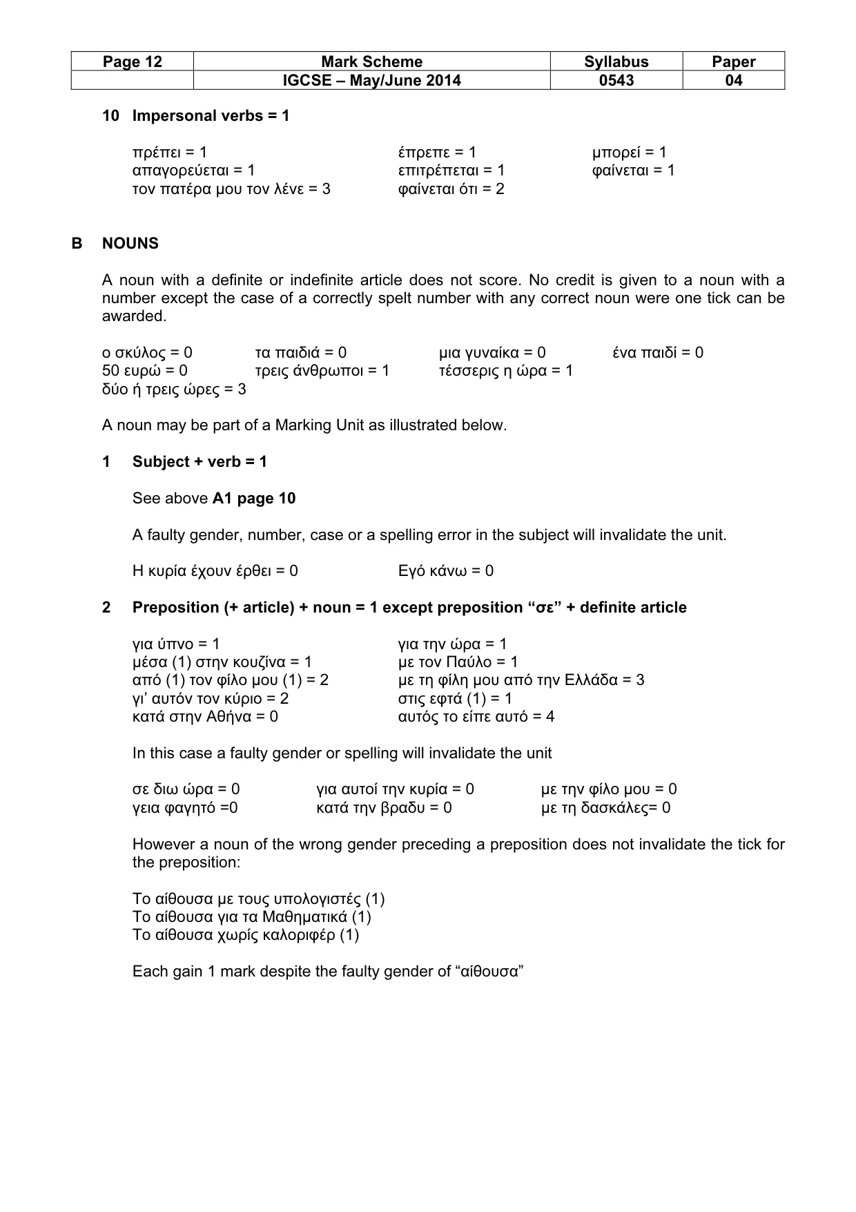 Mark scheme, page 12 of 19
