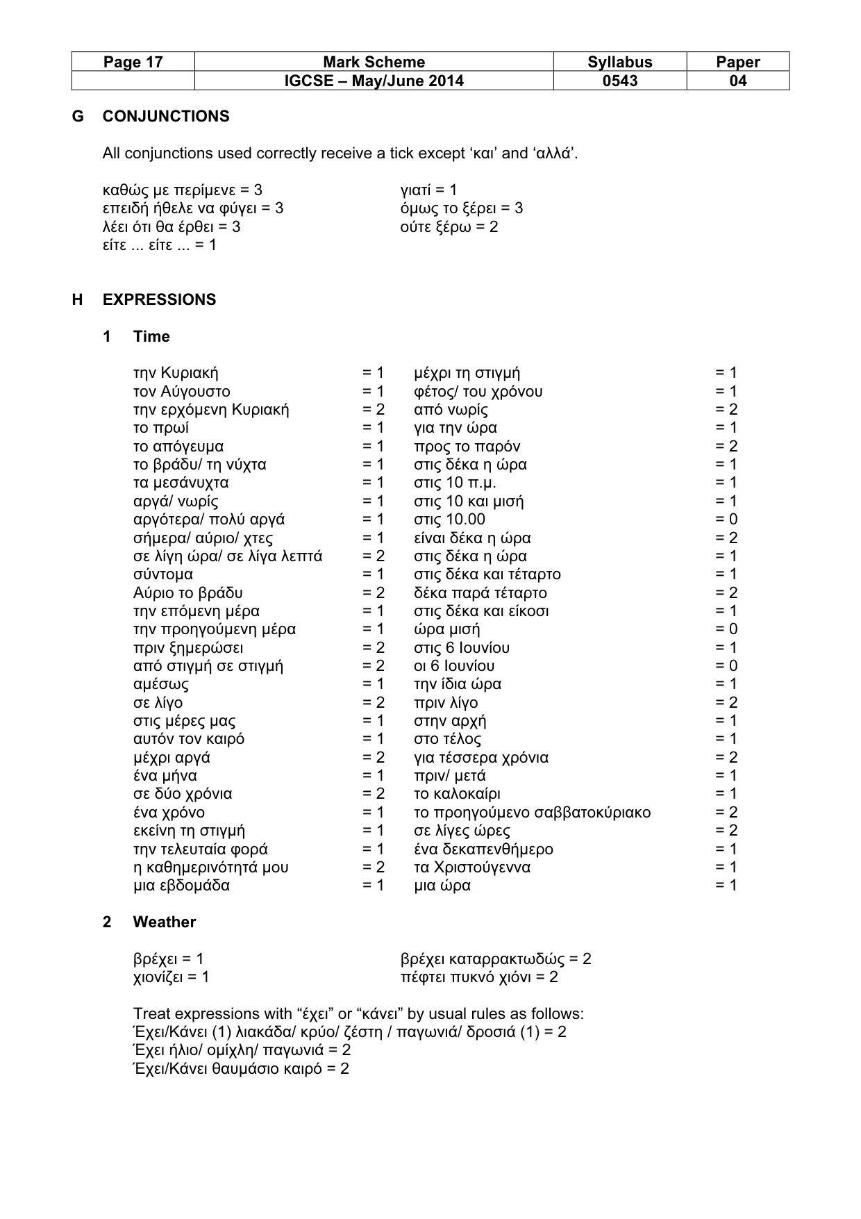 Mark scheme, page 17 of 19
