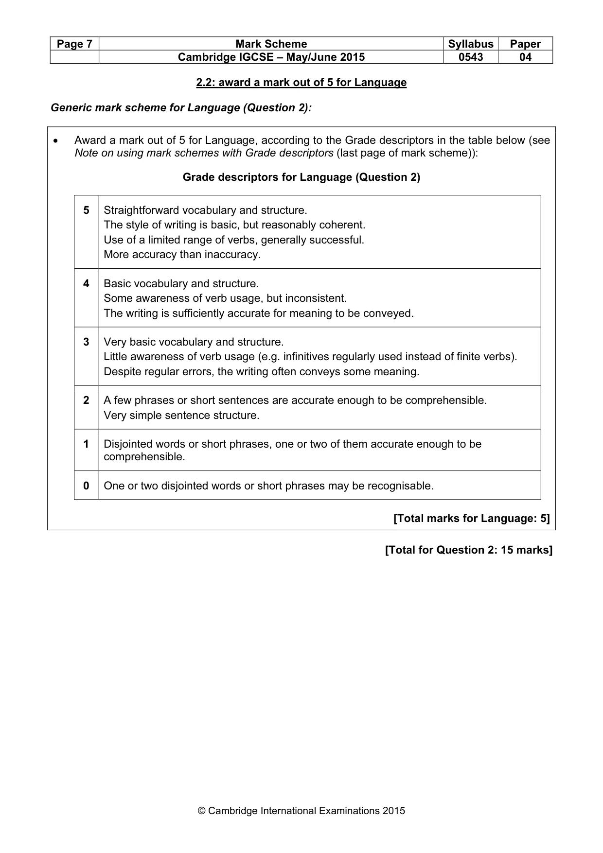 Mark scheme, page 7 of 24