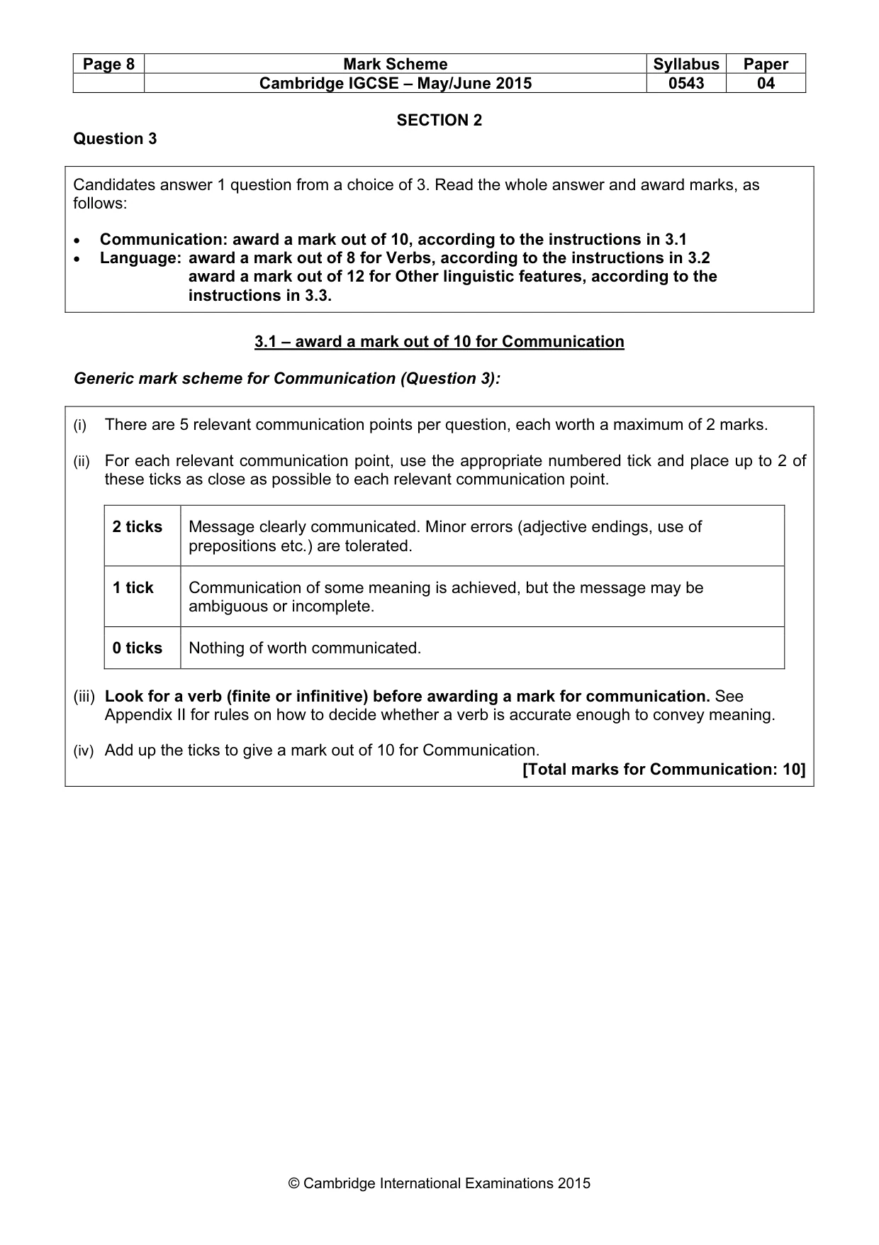 Mark scheme, page 8 of 24
