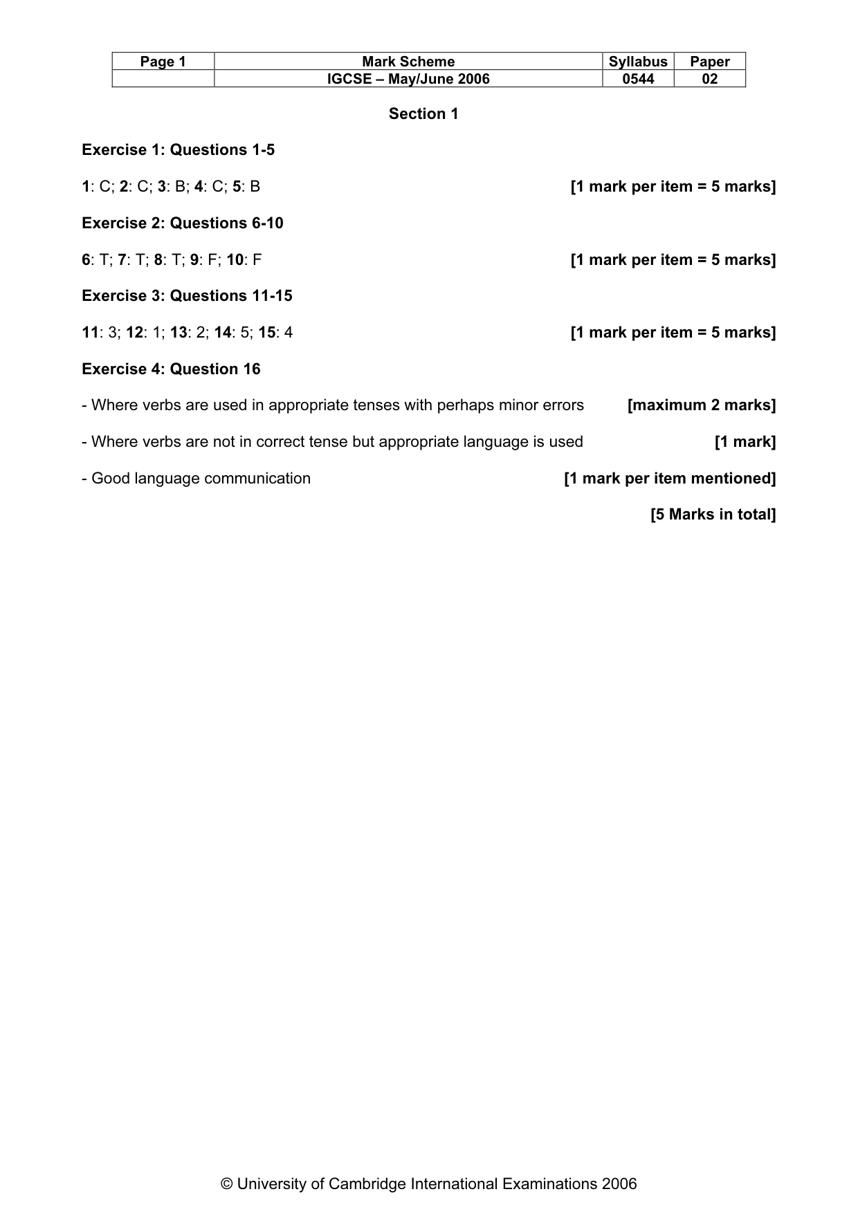 Mark scheme, page 2 of 10