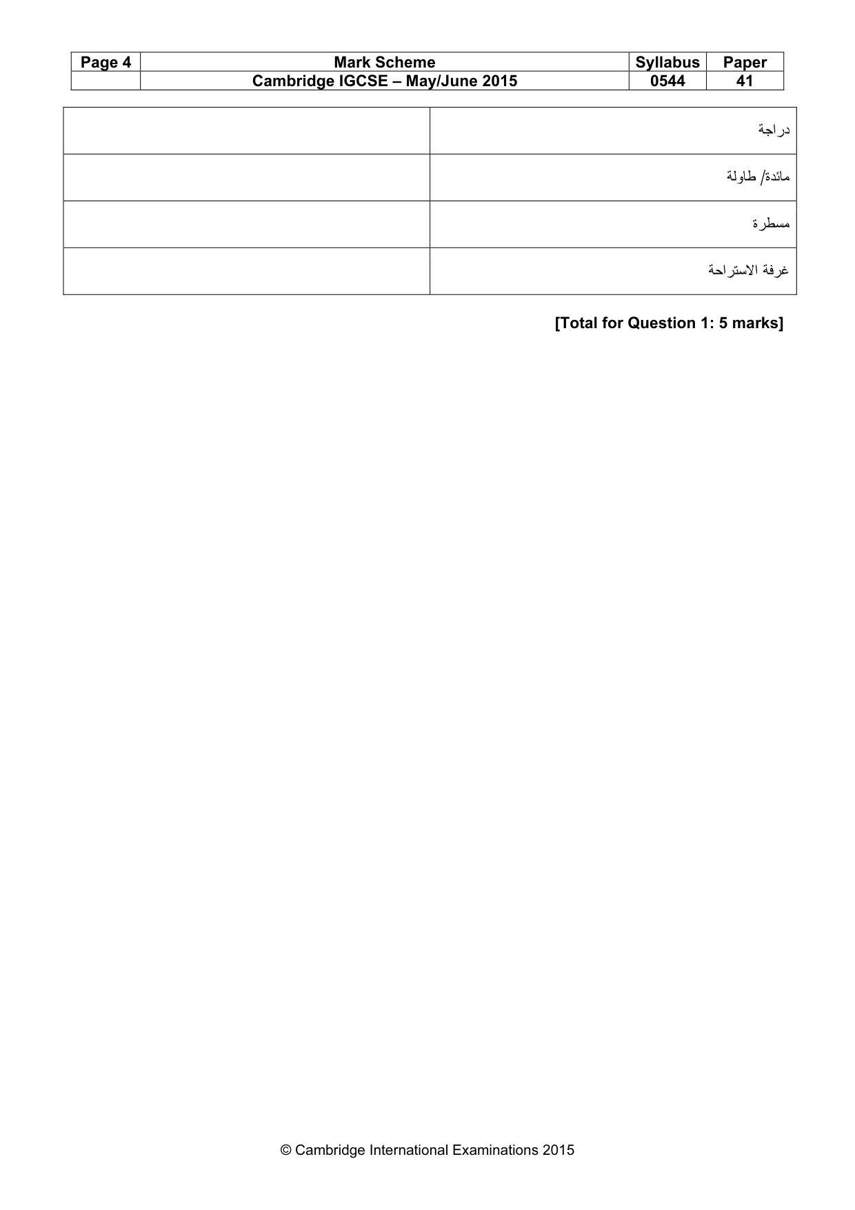 Mark scheme, page 4 of 17
