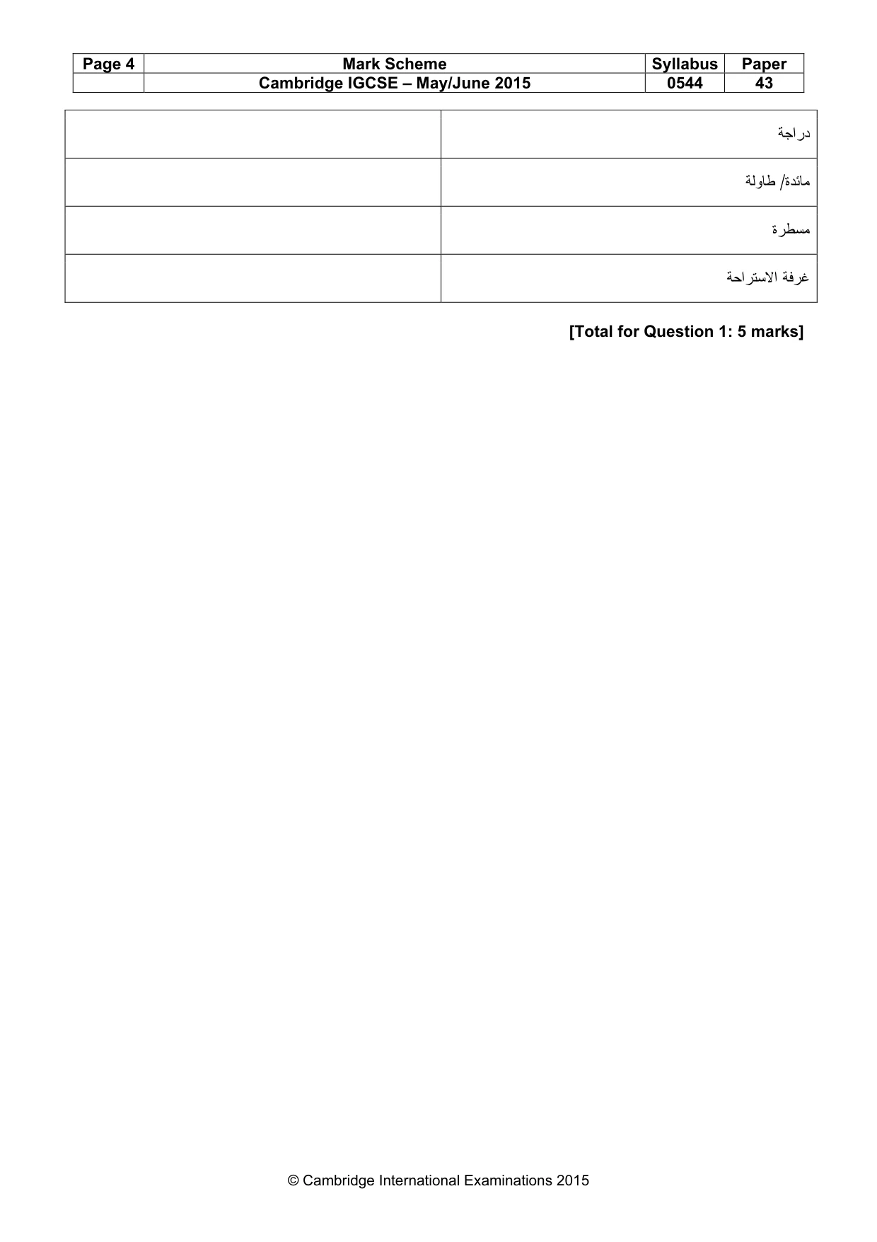Mark scheme, page 4 of 17