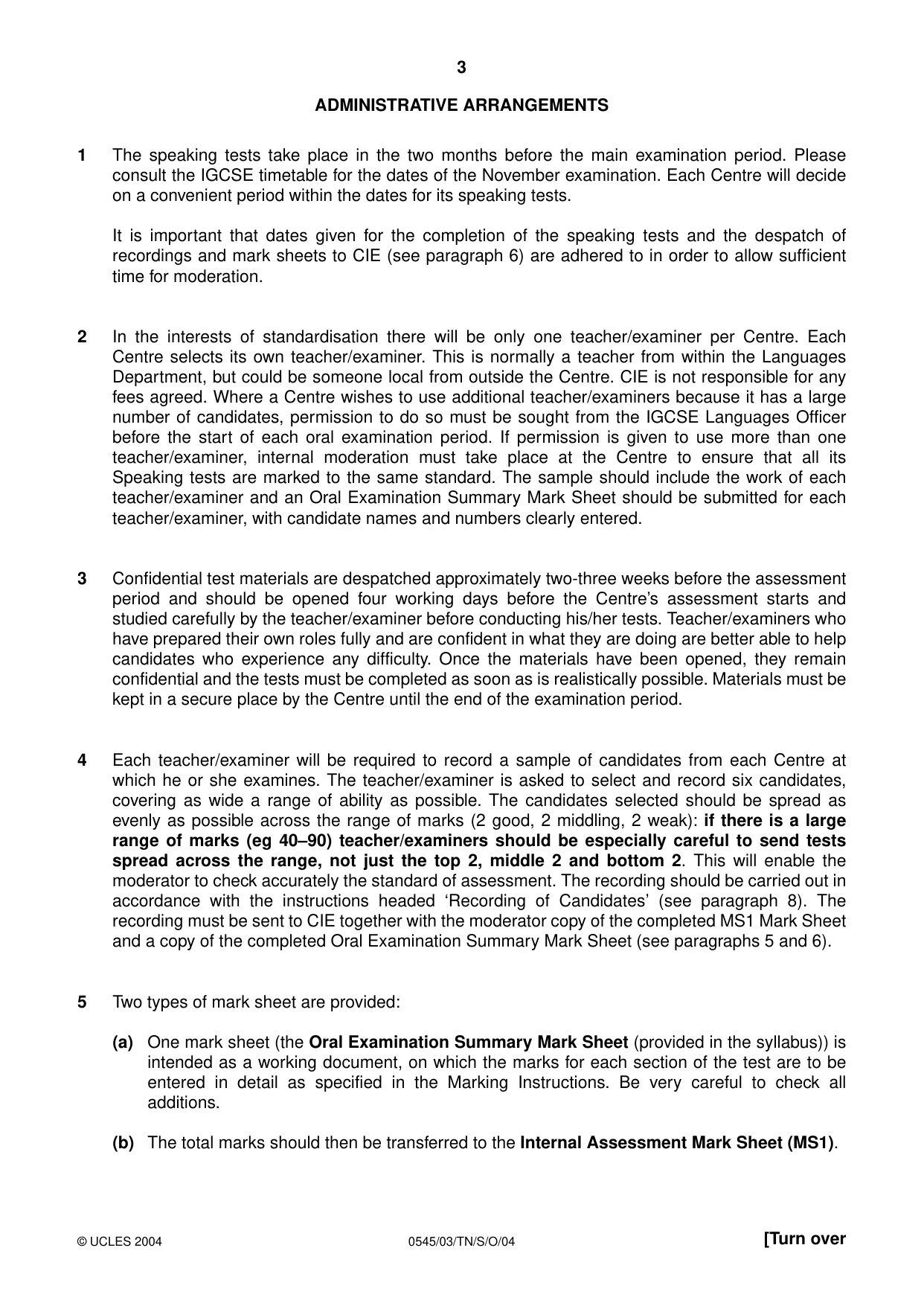 Cambridge IGCSE Indonesian - Foreign Language 0545 2004 Oct/Nov Paper 3 · Variant 1 question paper, page 3 of 20