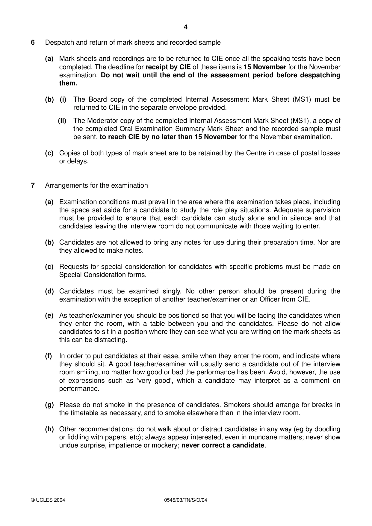 Cambridge IGCSE Indonesian - Foreign Language 0545 2004 Oct/Nov Paper 3 · Variant 1 question paper, page 4 of 20