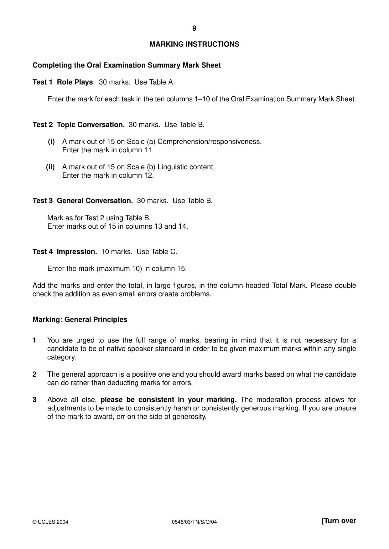 Cambridge IGCSE Indonesian - Foreign Language 0545 2004 Oct/Nov Paper 3 · Variant 1 question paper, page 9 of 20