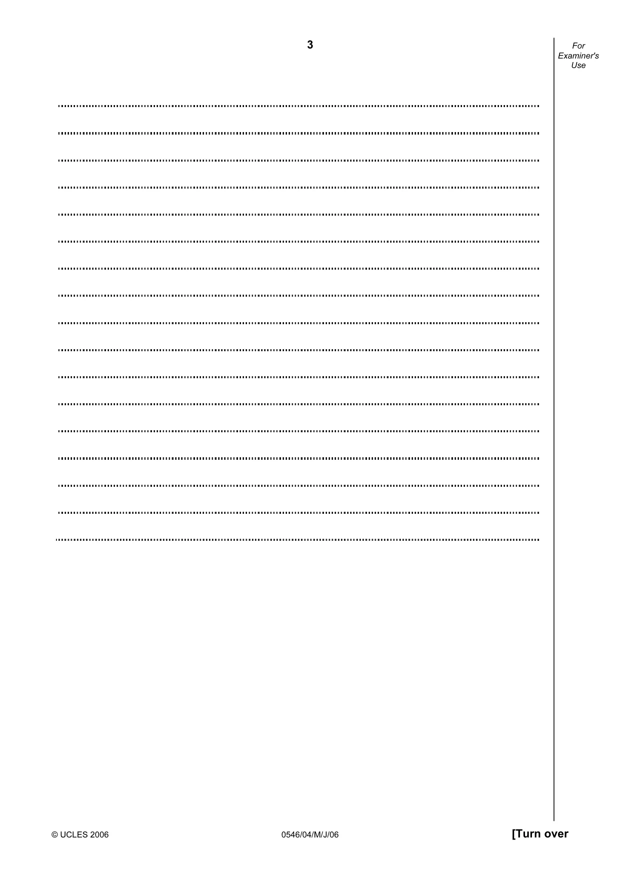 Cambridge IGCSE Malay - Foreign Language 0546 2006 May/June Paper 4 · Variant 1 question paper, page 3 of 4