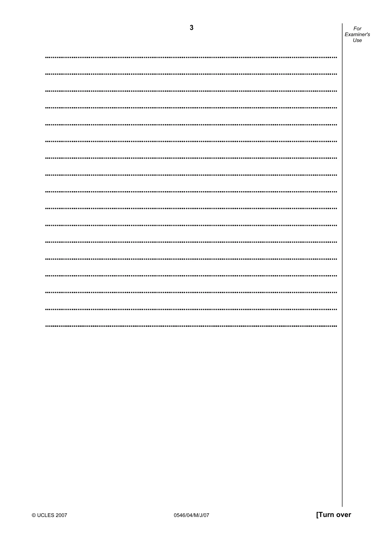 Cambridge IGCSE Malay - Foreign Language 0546 2007 May/June Paper 4 · Variant 1 question paper, page 3 of 4
