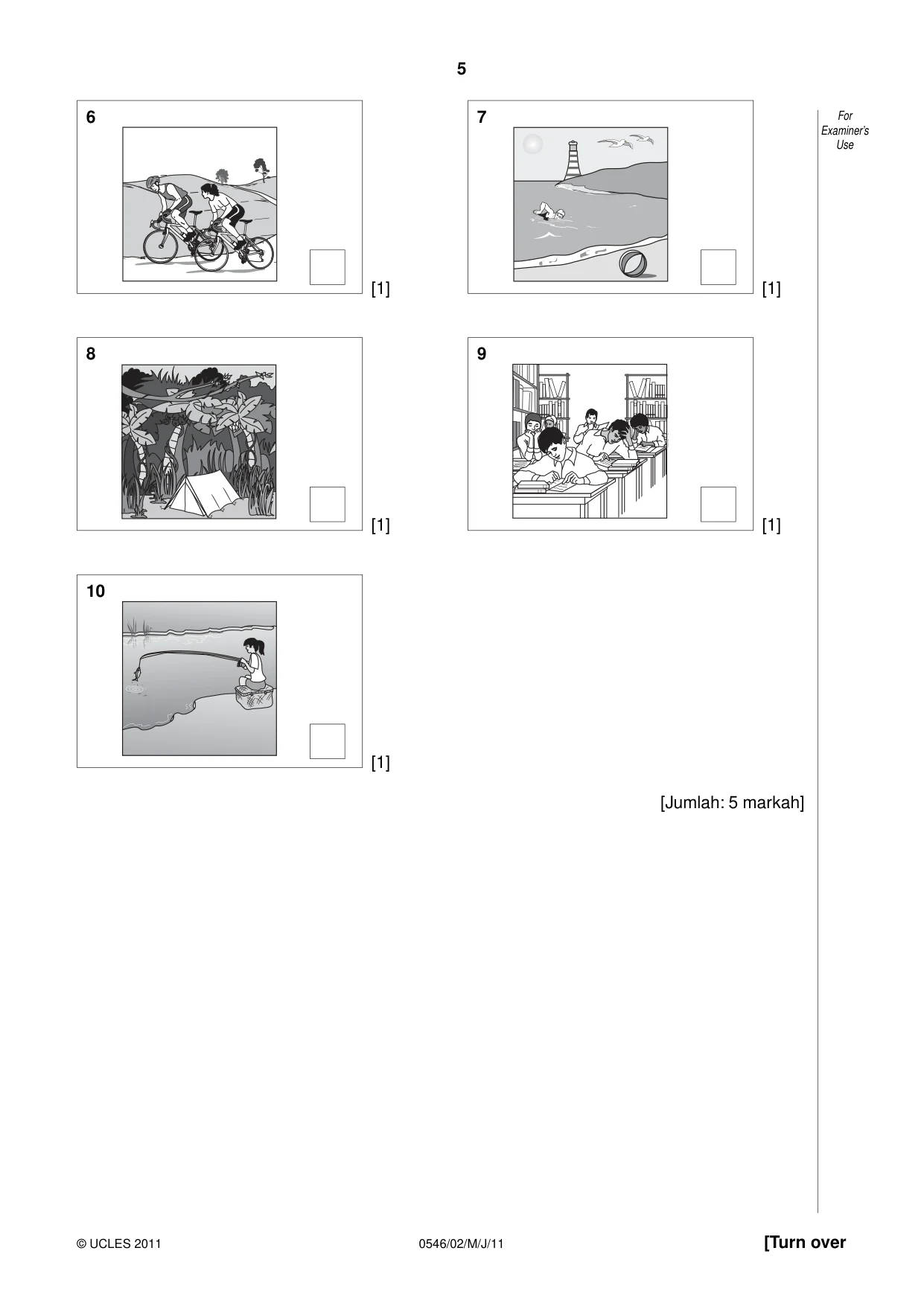 Cambridge IGCSE Malay - Foreign Language 0546 2011 May/June Paper 2 · Variant 1 question paper, page 5 of 16