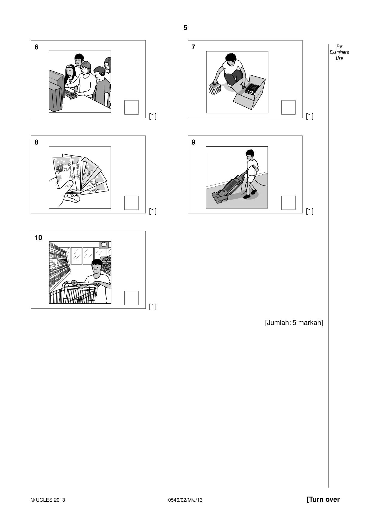 Cambridge IGCSE Malay - Foreign Language 0546 2013 May/June Paper 2 · Variant 1 question paper, page 5 of 20