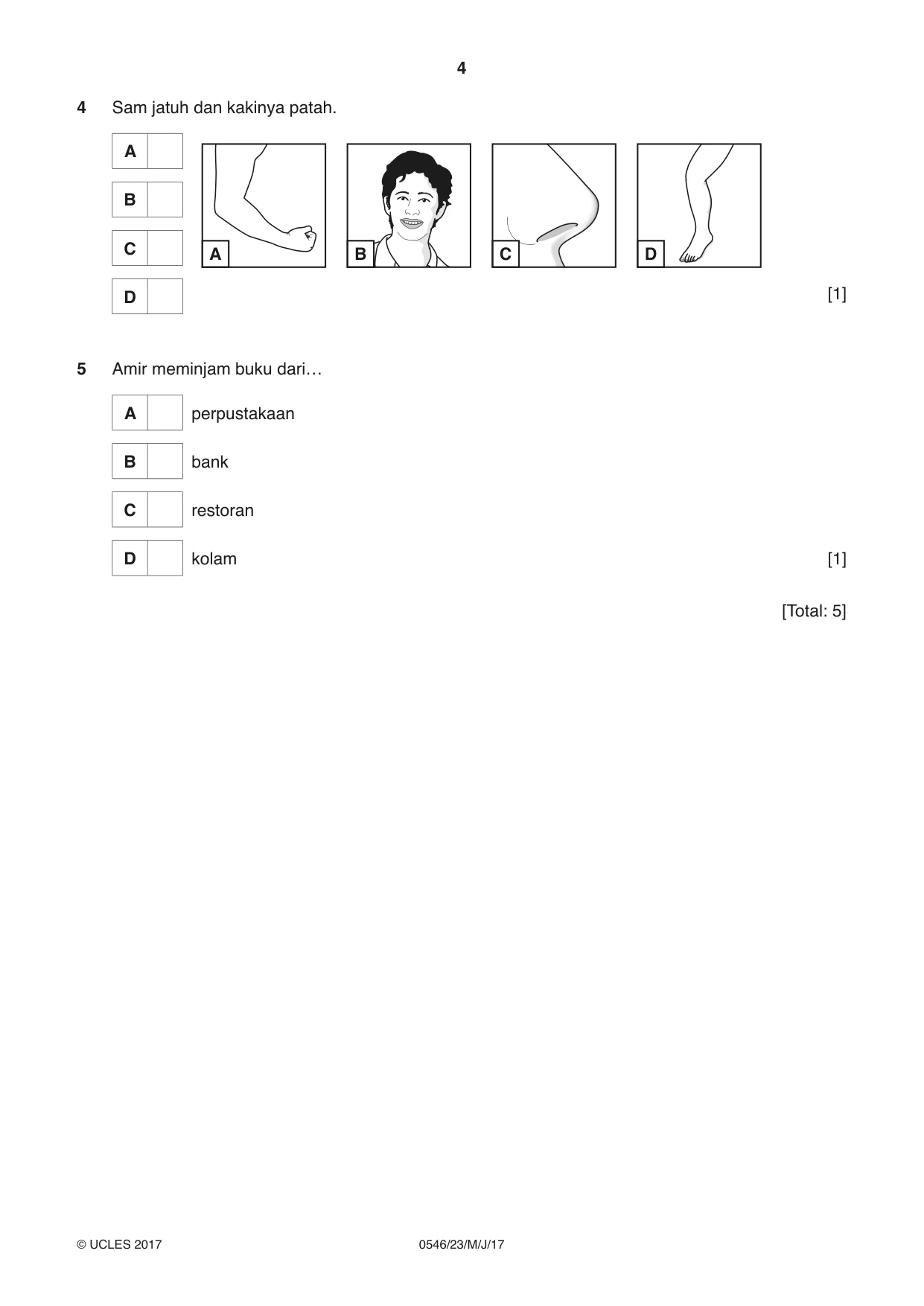 Cambridge IGCSE Malay - Foreign Language 0546 2017 May/June Paper 2 · Variant 3 question paper, page 4 of 16