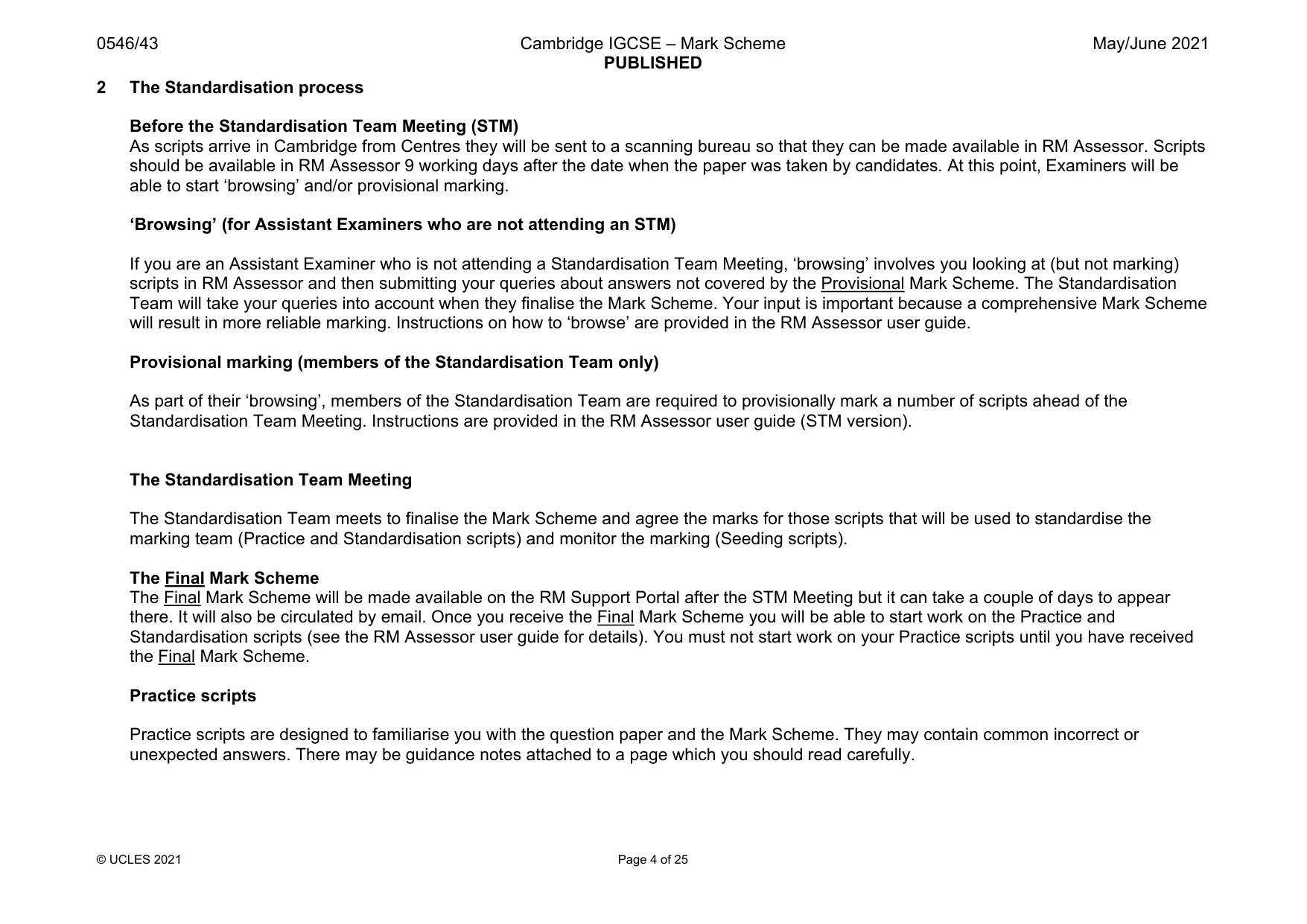 Mark scheme, page 4 of 25