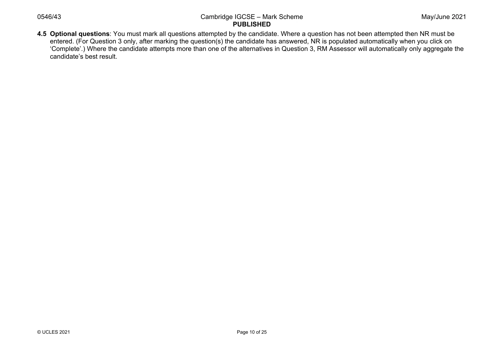Mark scheme, page 10 of 25