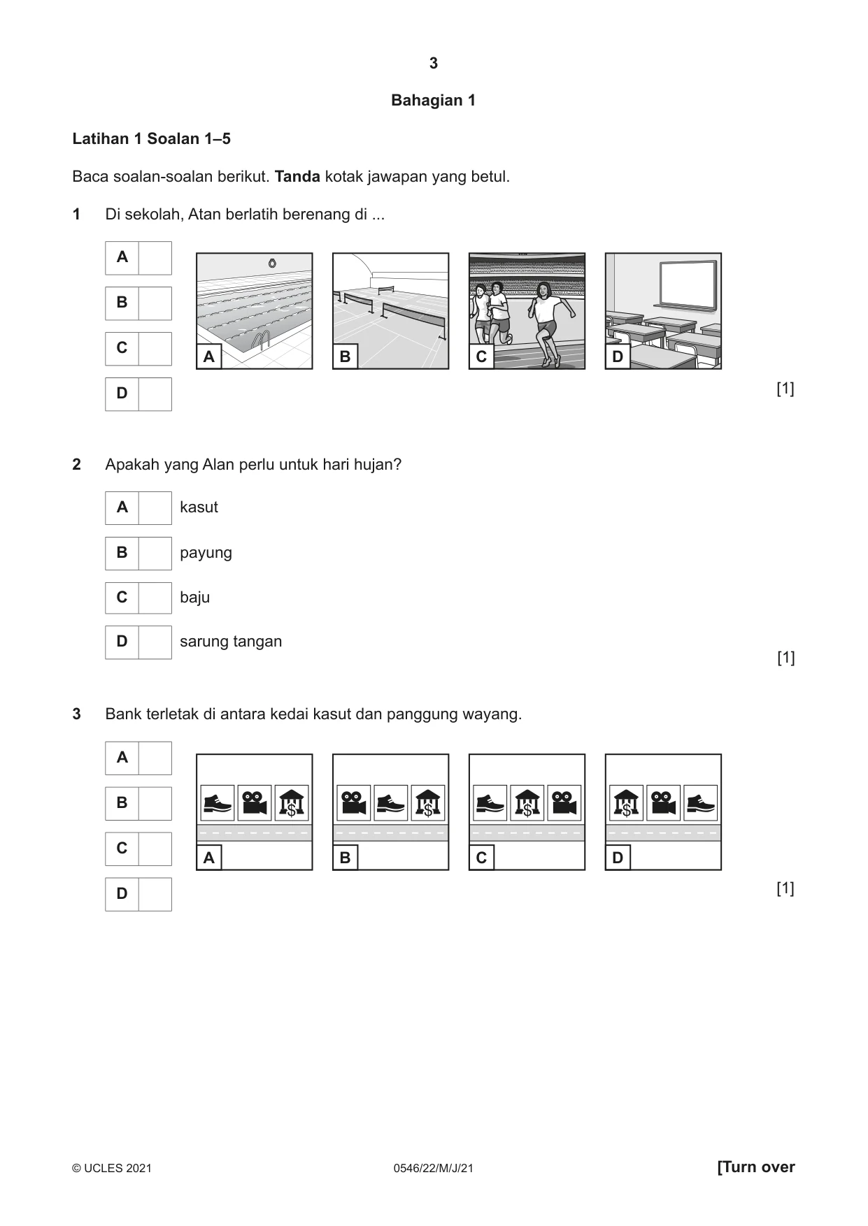 Cambridge IGCSE Malay - Foreign Language 0546 2021 May/June Paper 2 · Variant 2 question paper, page 3 of 16
