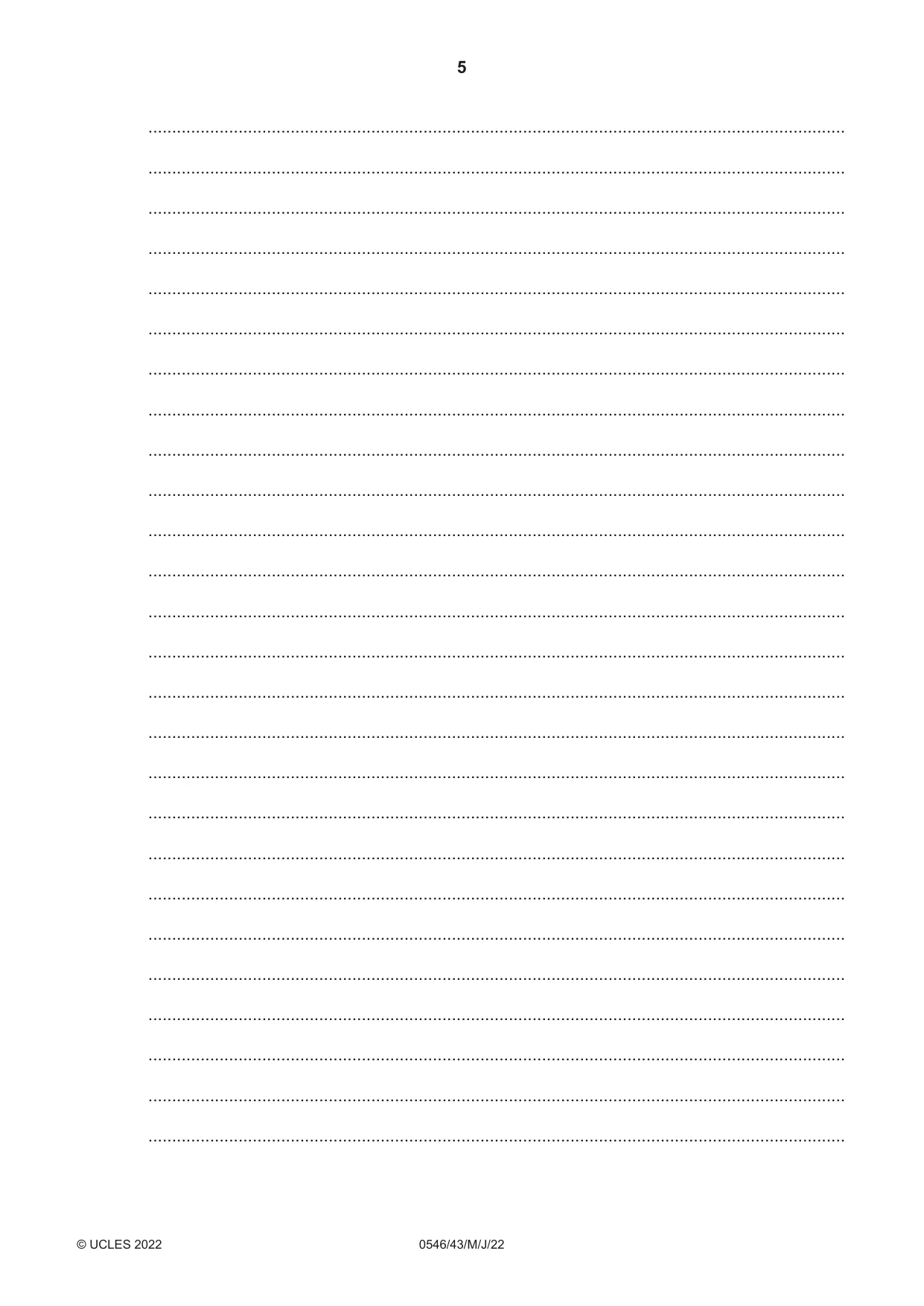 Cambridge IGCSE Malay - Foreign Language 0546 2022 May/June Paper 4 · Variant 3 question paper, page 5 of 8