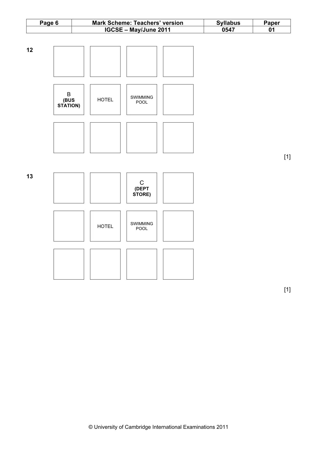 Mark scheme, page 6 of 18
