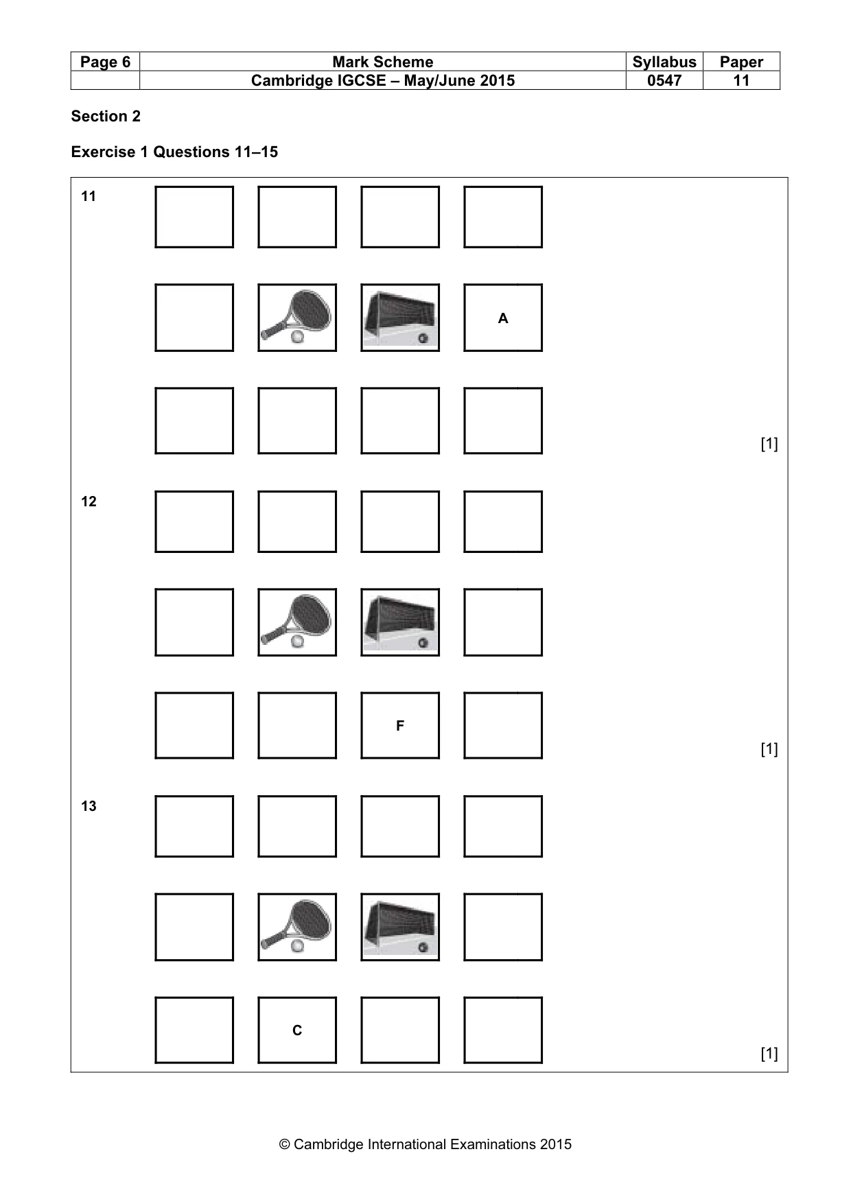 Mark scheme, page 6 of 18