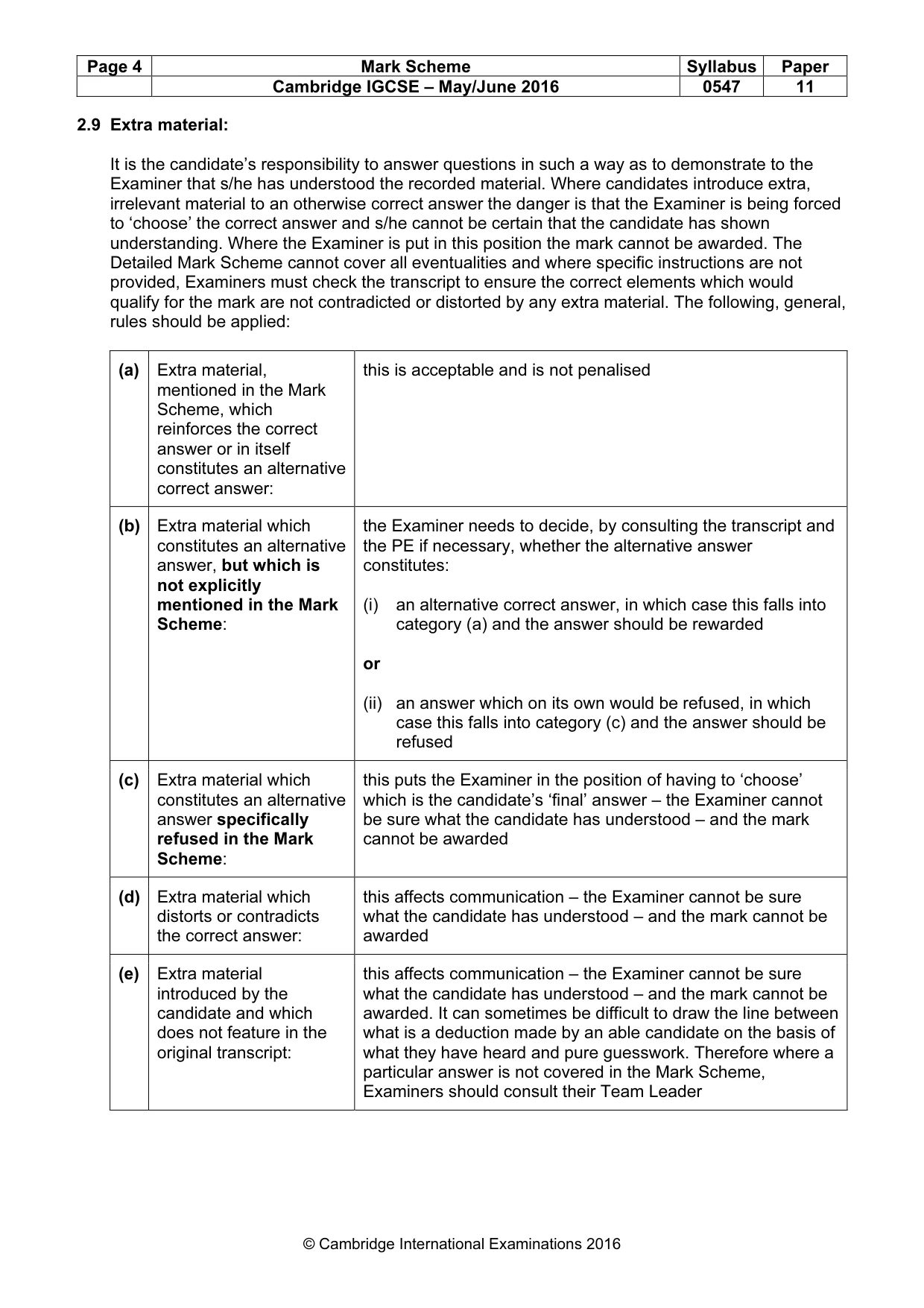 Mark scheme, page 4 of 17