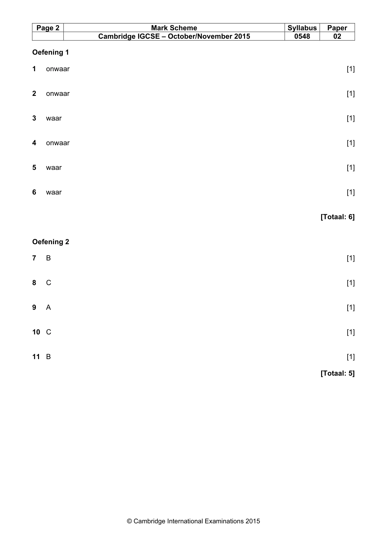 Mark scheme, page 2 of 12