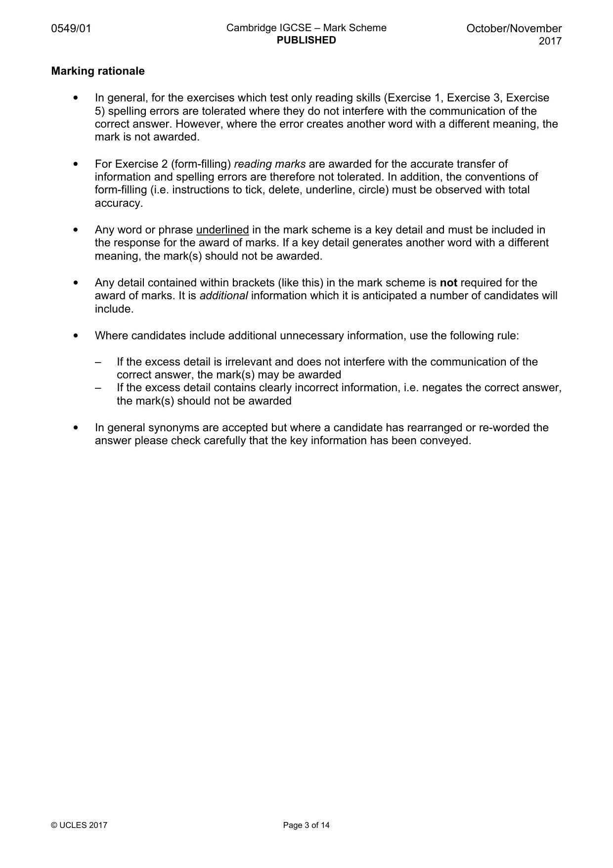 Mark scheme, page 3 of 14