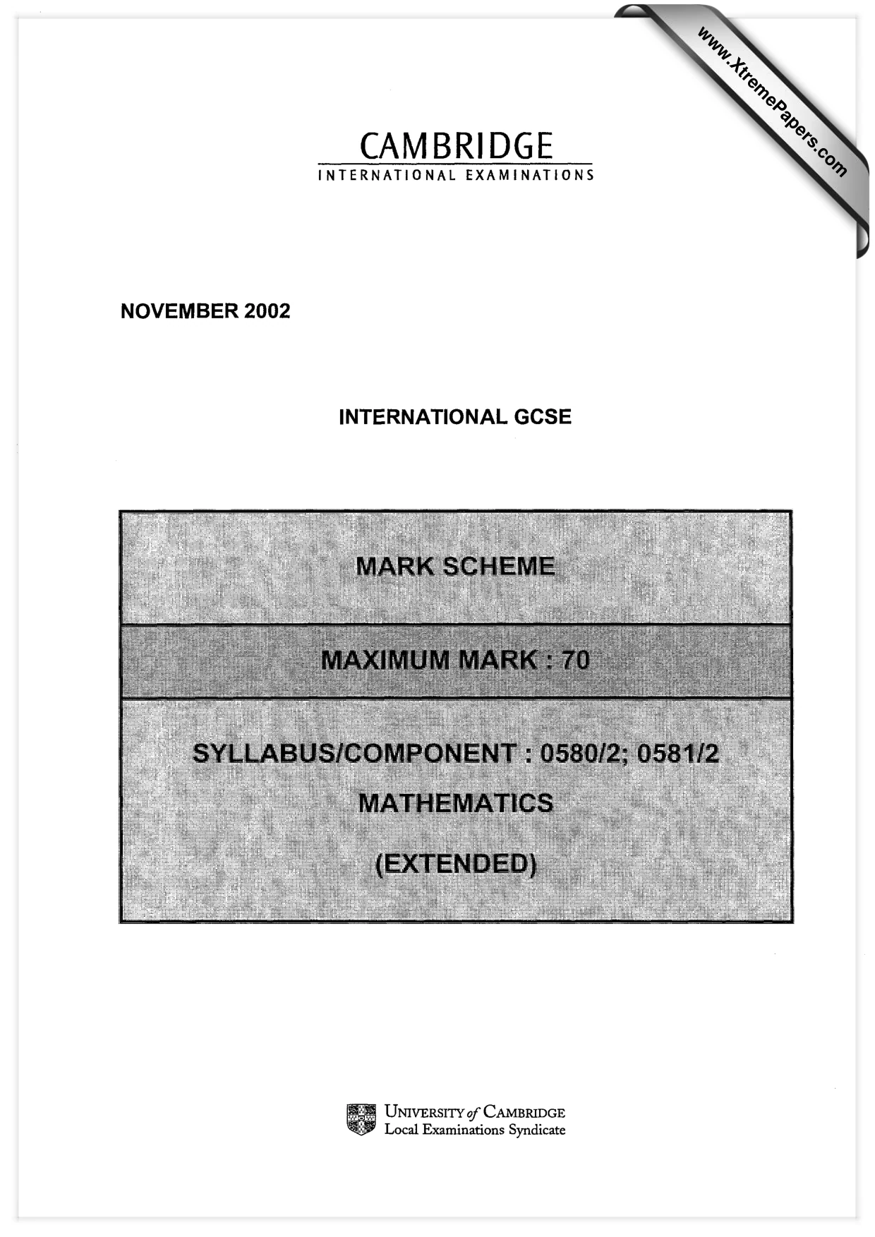 Mark scheme, page 1 of 4