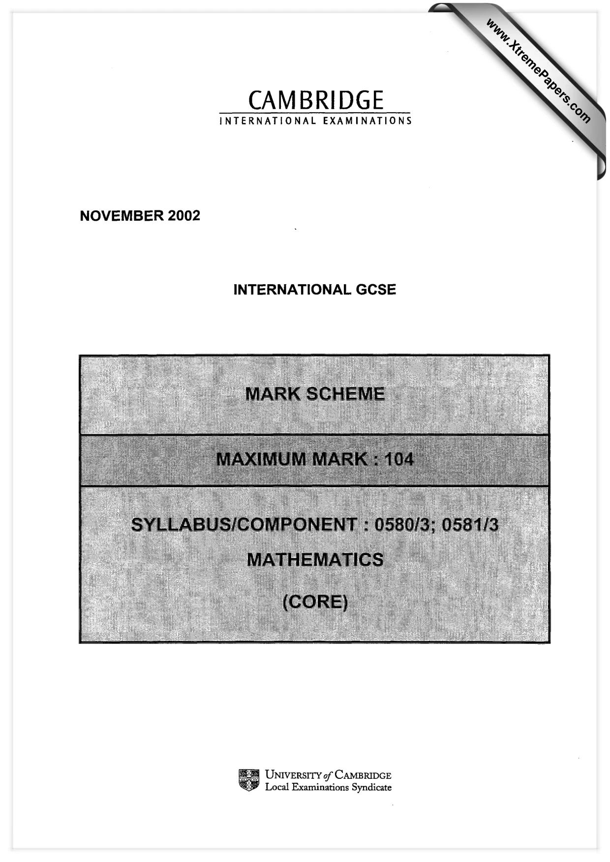 Mark scheme, page 1 of 4