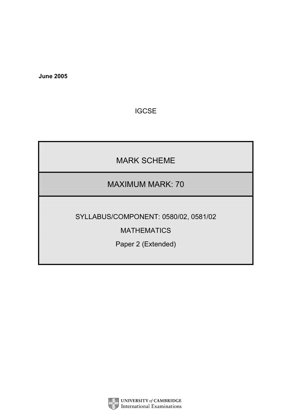 Mark scheme, page 4 of 6