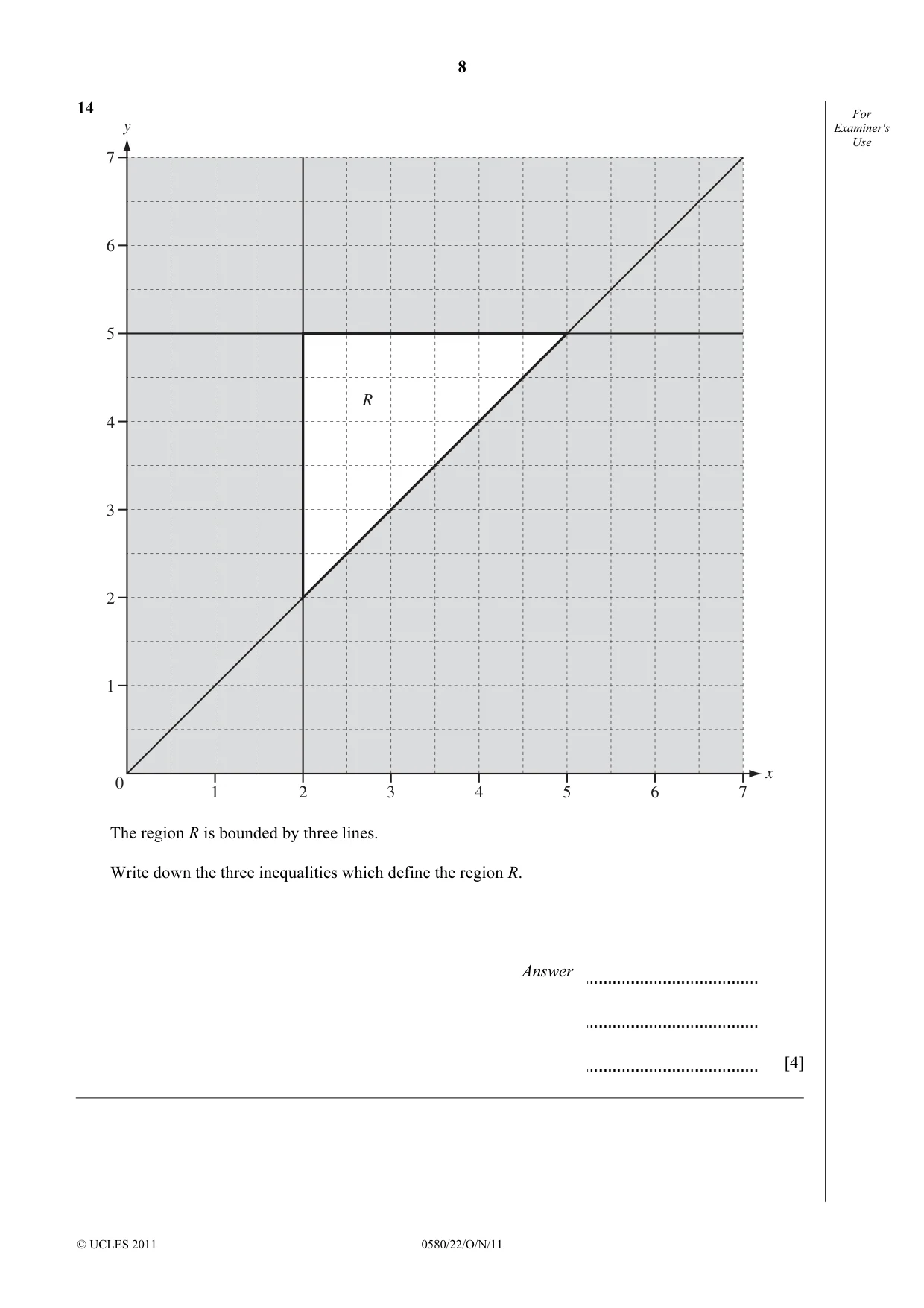 Cambridge IGCSE Mathematics 0580 2011 Oct/Nov Paper 2 · Variant 2 question paper, page 8 of 12