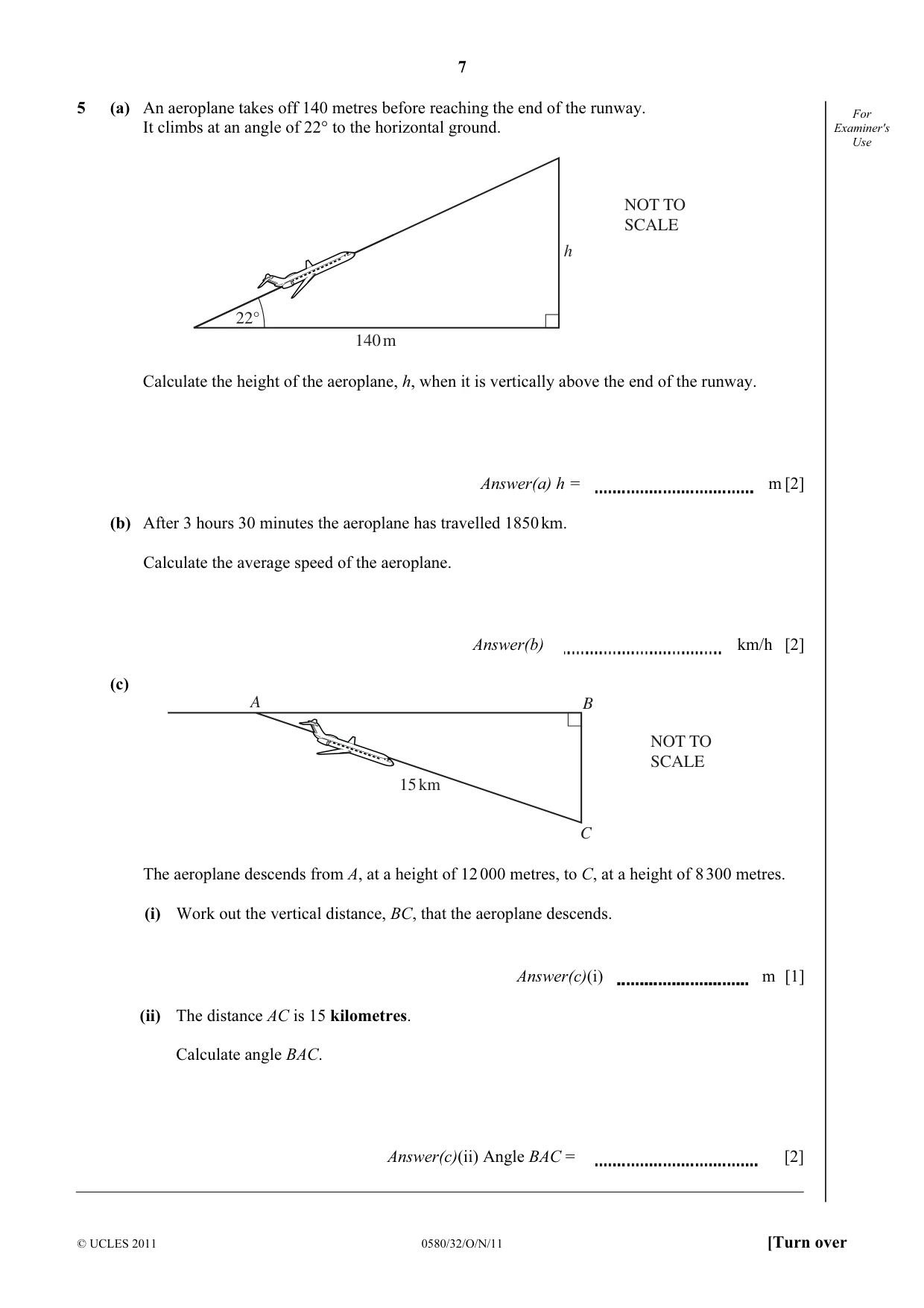 Cambridge IGCSE Mathematics 0580 2011 Oct/Nov Paper 3 · Variant 2 question paper, page 7 of 16