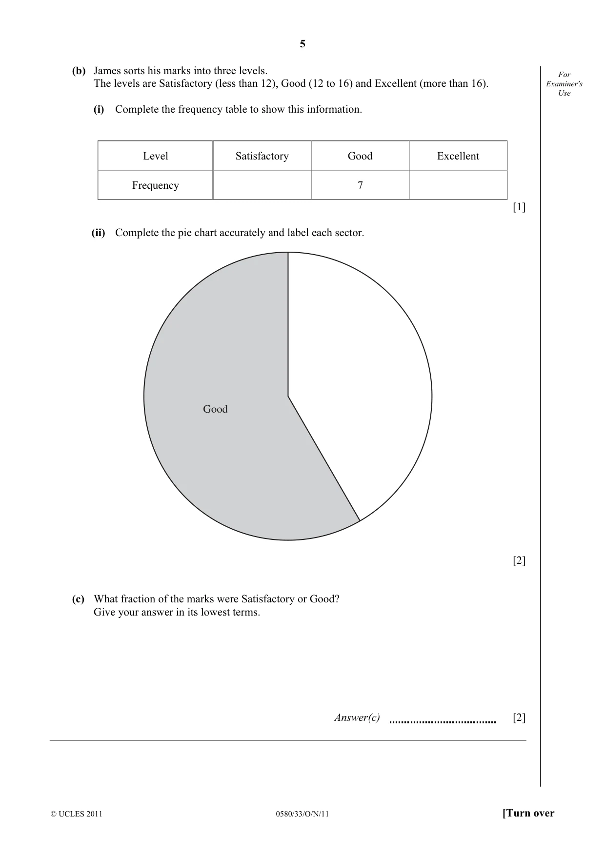 Cambridge IGCSE Mathematics 0580 2011 Oct/Nov Paper 3 · Variant 3 question paper, page 5 of 16