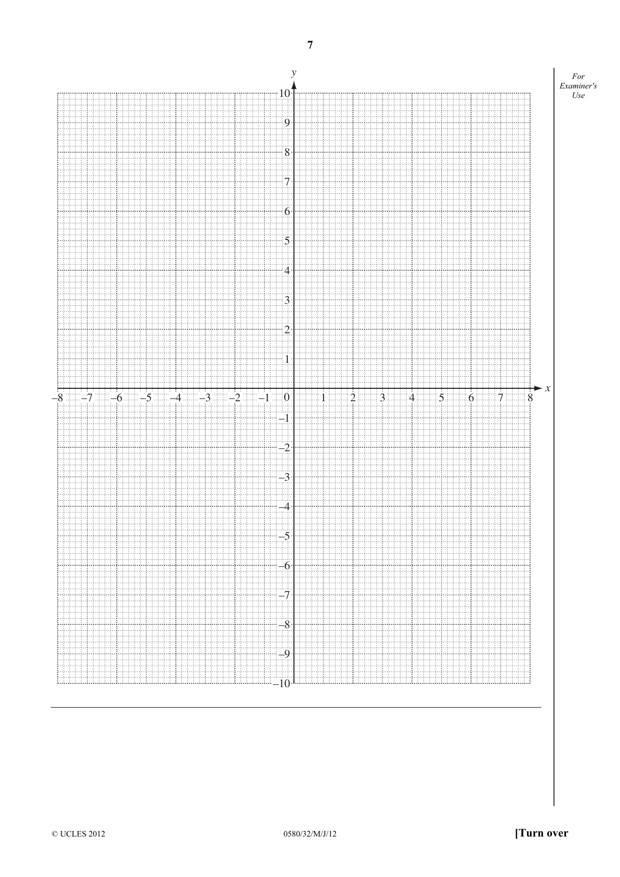 Cambridge IGCSE Mathematics 0580 2012 May/June Paper 3 · Variant 2 question paper, page 7 of 16