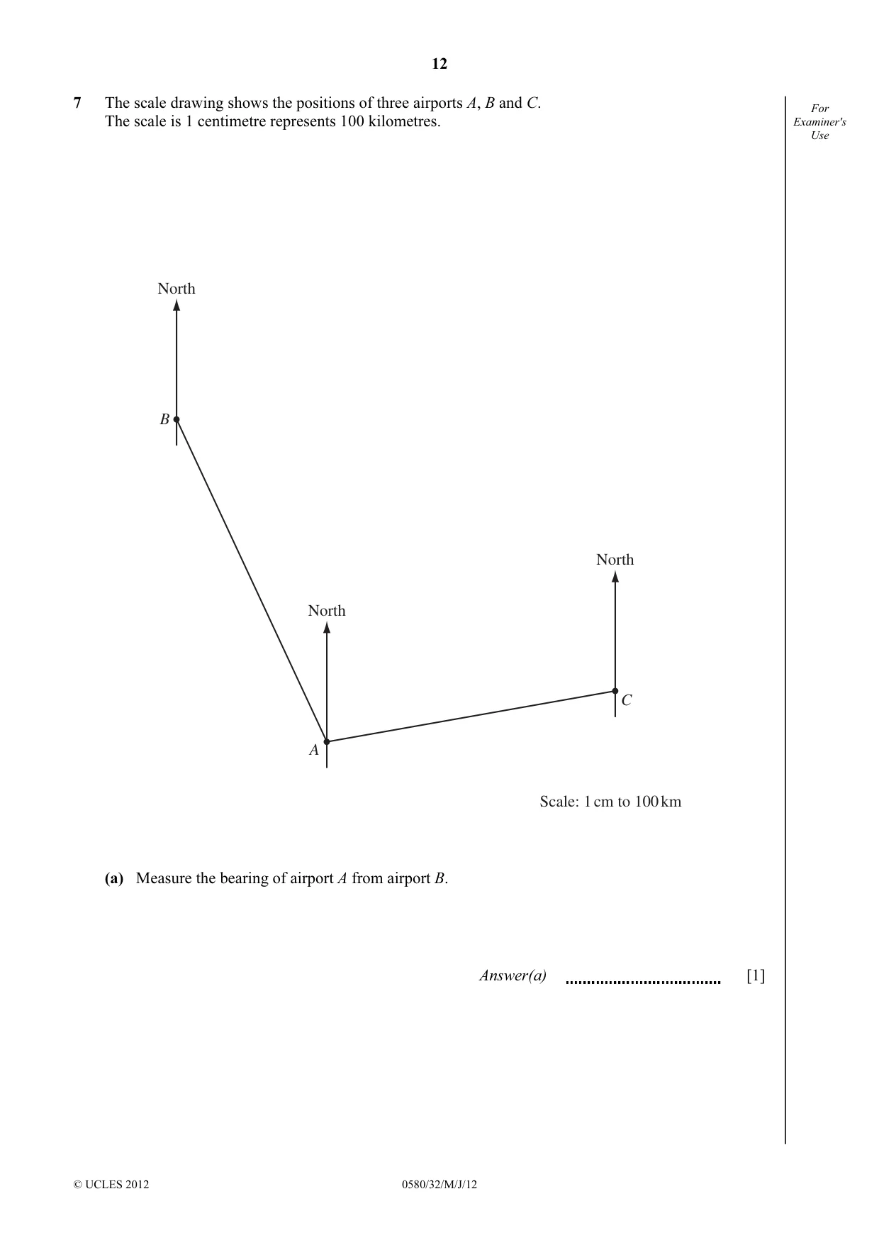 Cambridge IGCSE Mathematics 0580 2012 May/June Paper 3 · Variant 2 question paper, page 12 of 16