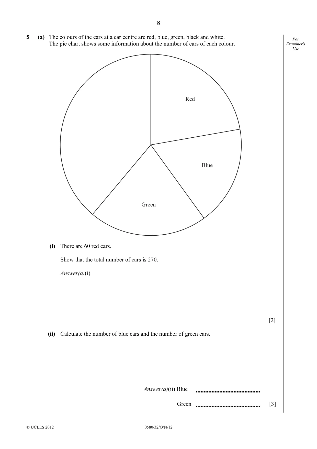 Cambridge IGCSE Mathematics 0580 2012 Oct/Nov Paper 3 · Variant 2 question paper, page 8 of 16