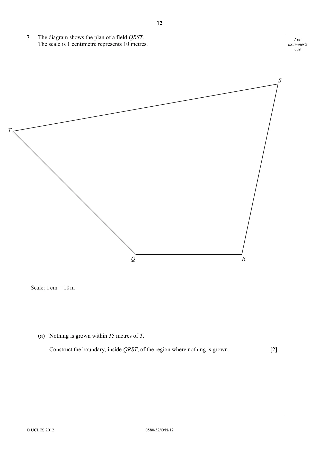 Cambridge IGCSE Mathematics 0580 2012 Oct/Nov Paper 3 · Variant 2 question paper, page 12 of 16