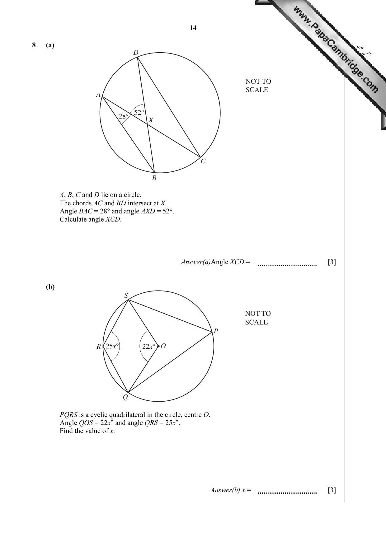 Cambridge IGCSE Mathematics 0580 2012 Oct/Nov Paper 4 · Variant 3 question paper, page 14 of 20