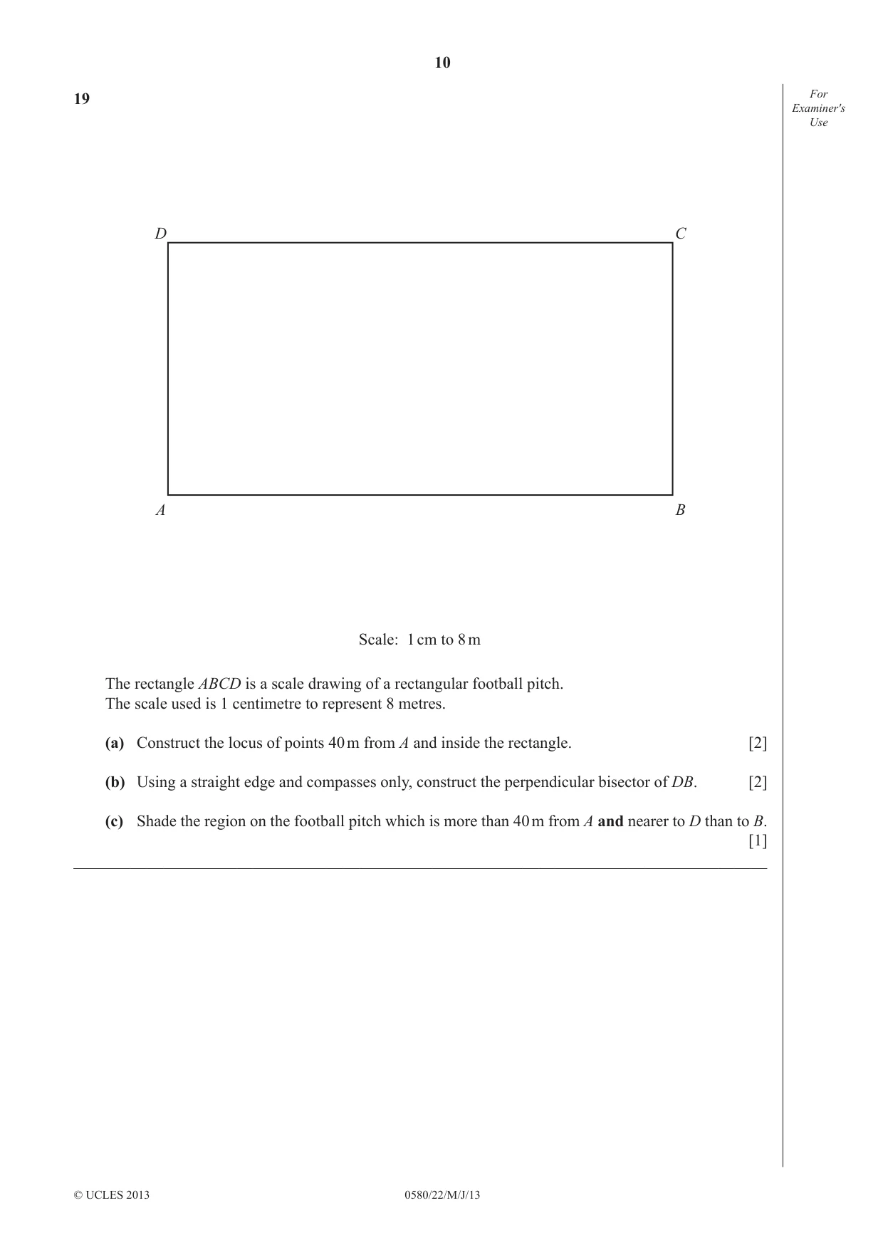 Cambridge IGCSE Mathematics 0580 2013 May/June Paper 2 · Variant 2 question paper, page 10 of 12