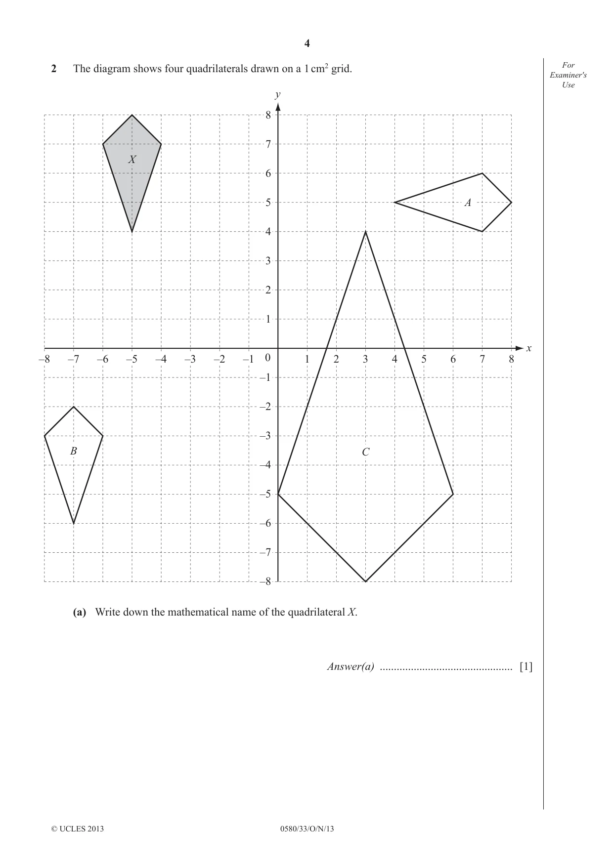 Cambridge IGCSE Mathematics 0580 2013 Oct/Nov Paper 3 · Variant 3 question paper, page 4 of 16