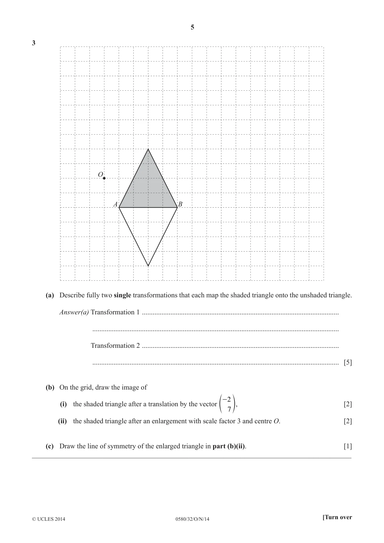 Cambridge IGCSE Mathematics 0580 2014 Oct/Nov Paper 3 · Variant 2 question paper, page 5 of 16