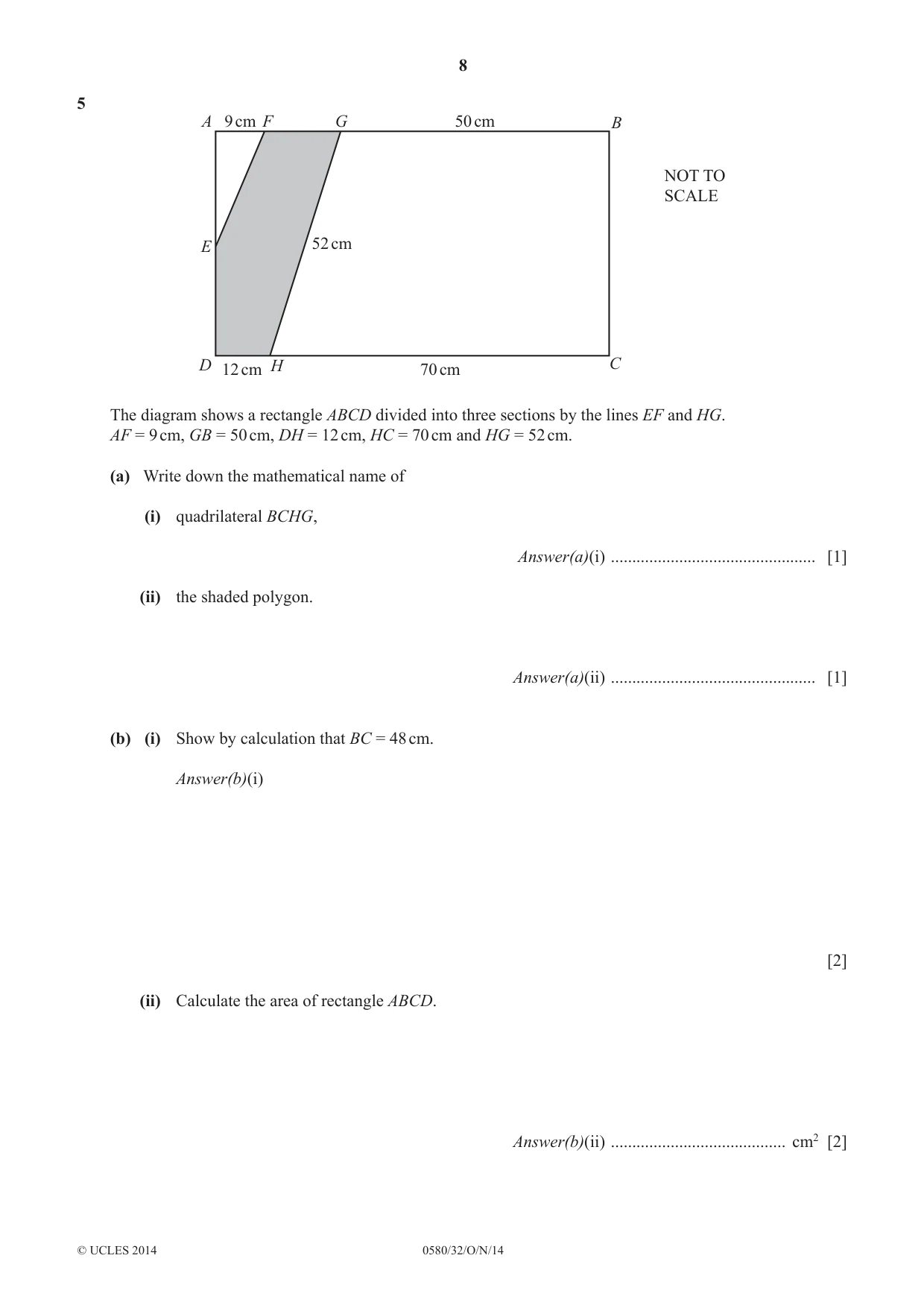 Cambridge IGCSE Mathematics 0580 2014 Oct/Nov Paper 3 · Variant 2 question paper, page 8 of 16