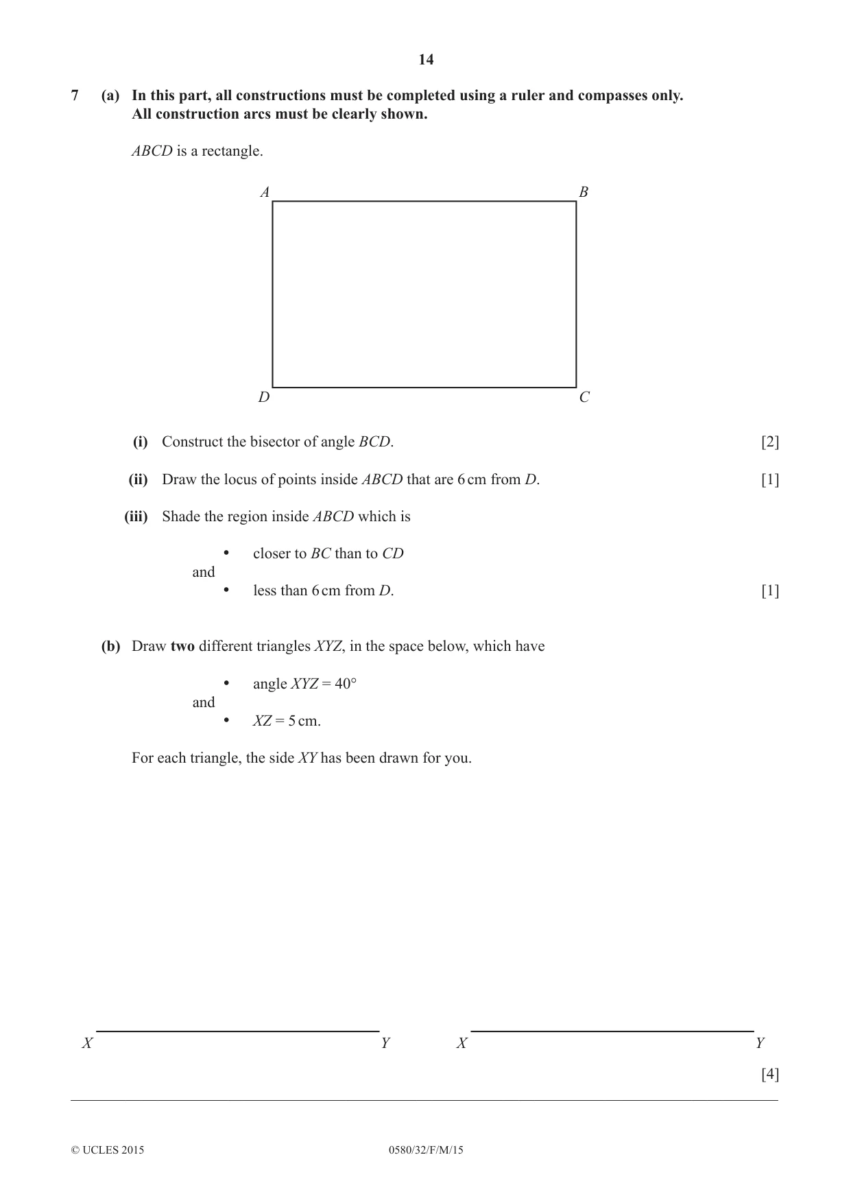 Cambridge IGCSE Mathematics 0580 2015 Feb/March Paper 3 · Variant 2 question paper, page 14 of 16
