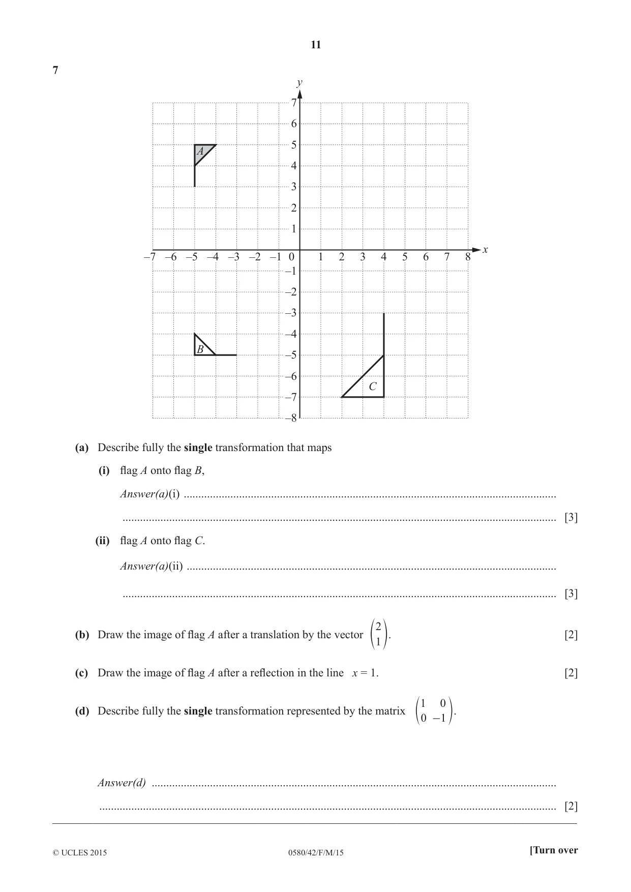 Cambridge IGCSE Mathematics 0580 2015 Feb/March Paper 4 · Variant 2 question paper, page 11 of 16