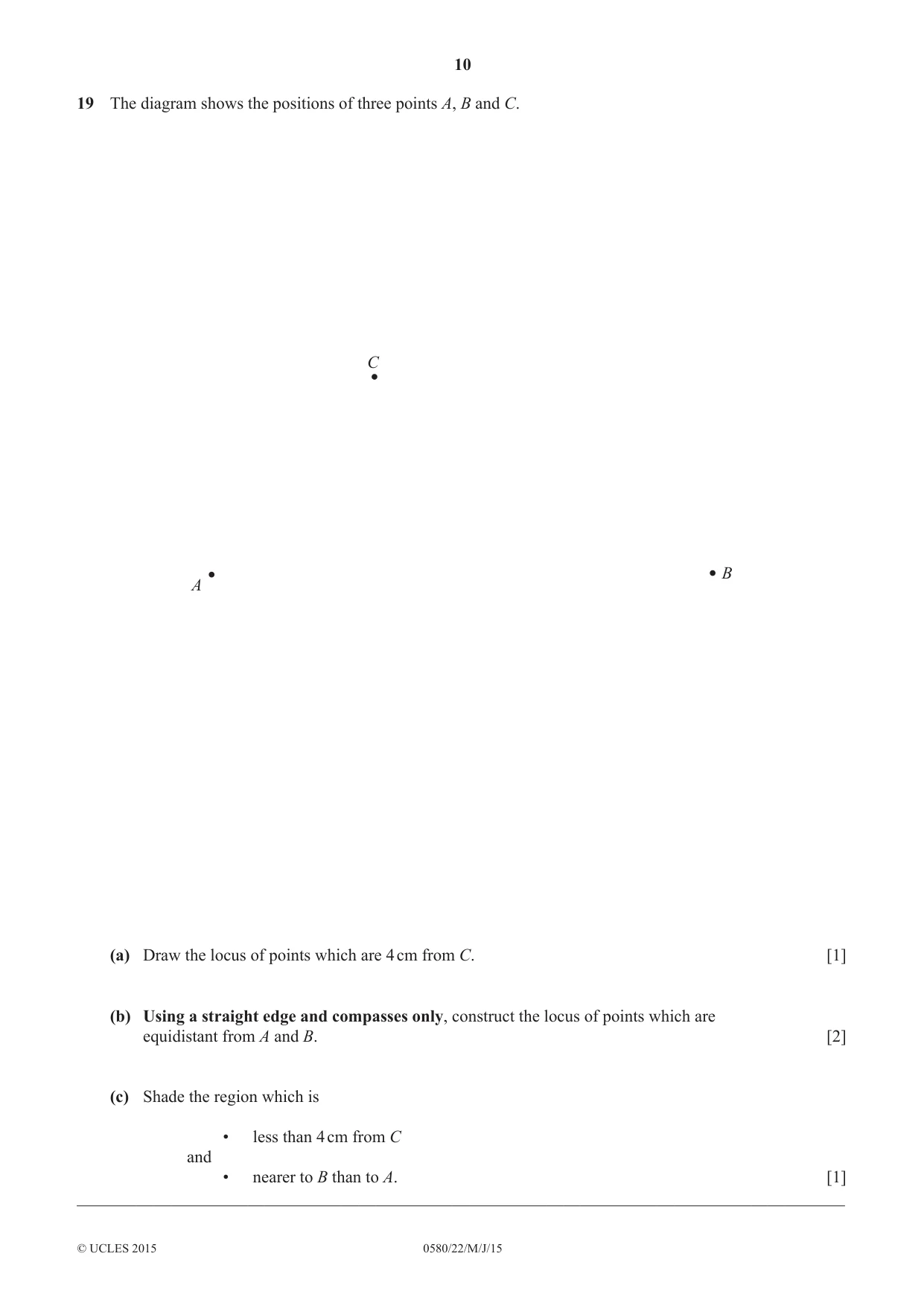 Cambridge IGCSE Mathematics 0580 2015 May/June Paper 2 · Variant 2 question paper, page 10 of 16