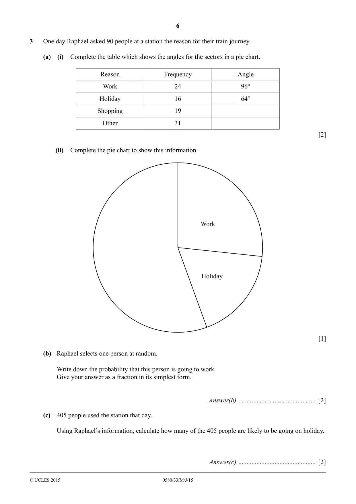 Cambridge IGCSE Mathematics 0580 2015 May/June Paper 3 · Variant 3 question paper, page 6 of 16