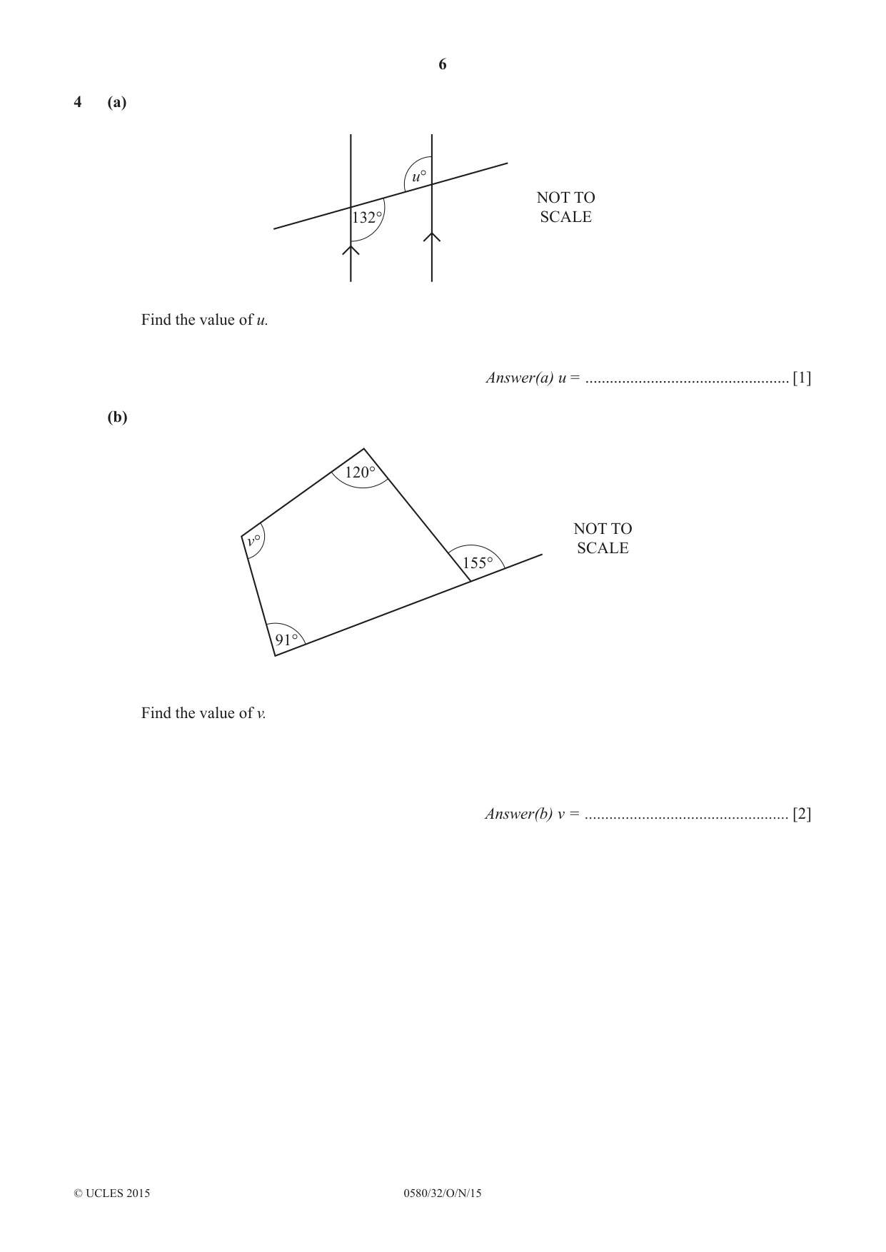 Cambridge IGCSE Mathematics 0580 2015 Oct/Nov Paper 3 · Variant 2 question paper, page 6 of 16