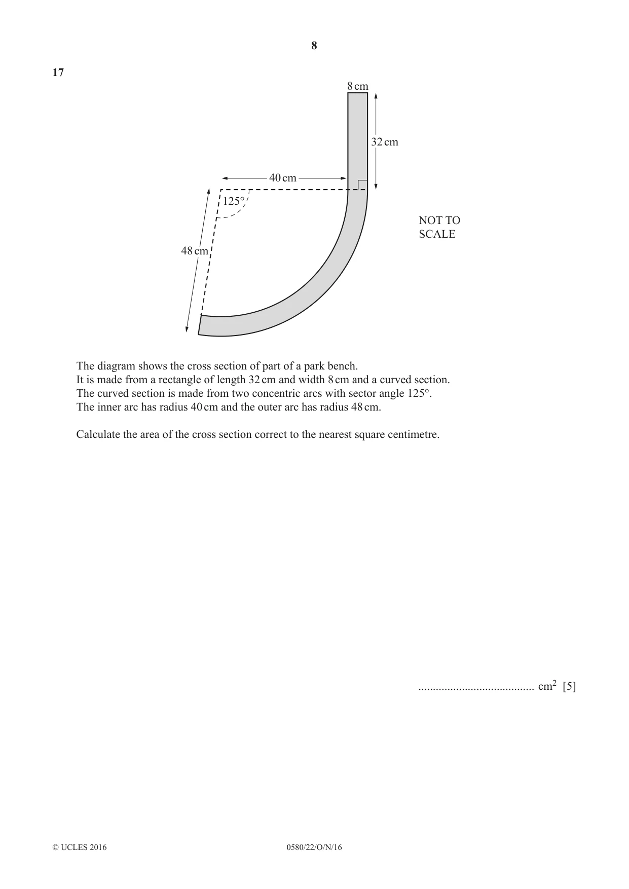 Cambridge IGCSE Mathematics 0580 2016 Oct/Nov Paper 2 · Variant 2 question paper, page 8 of 12