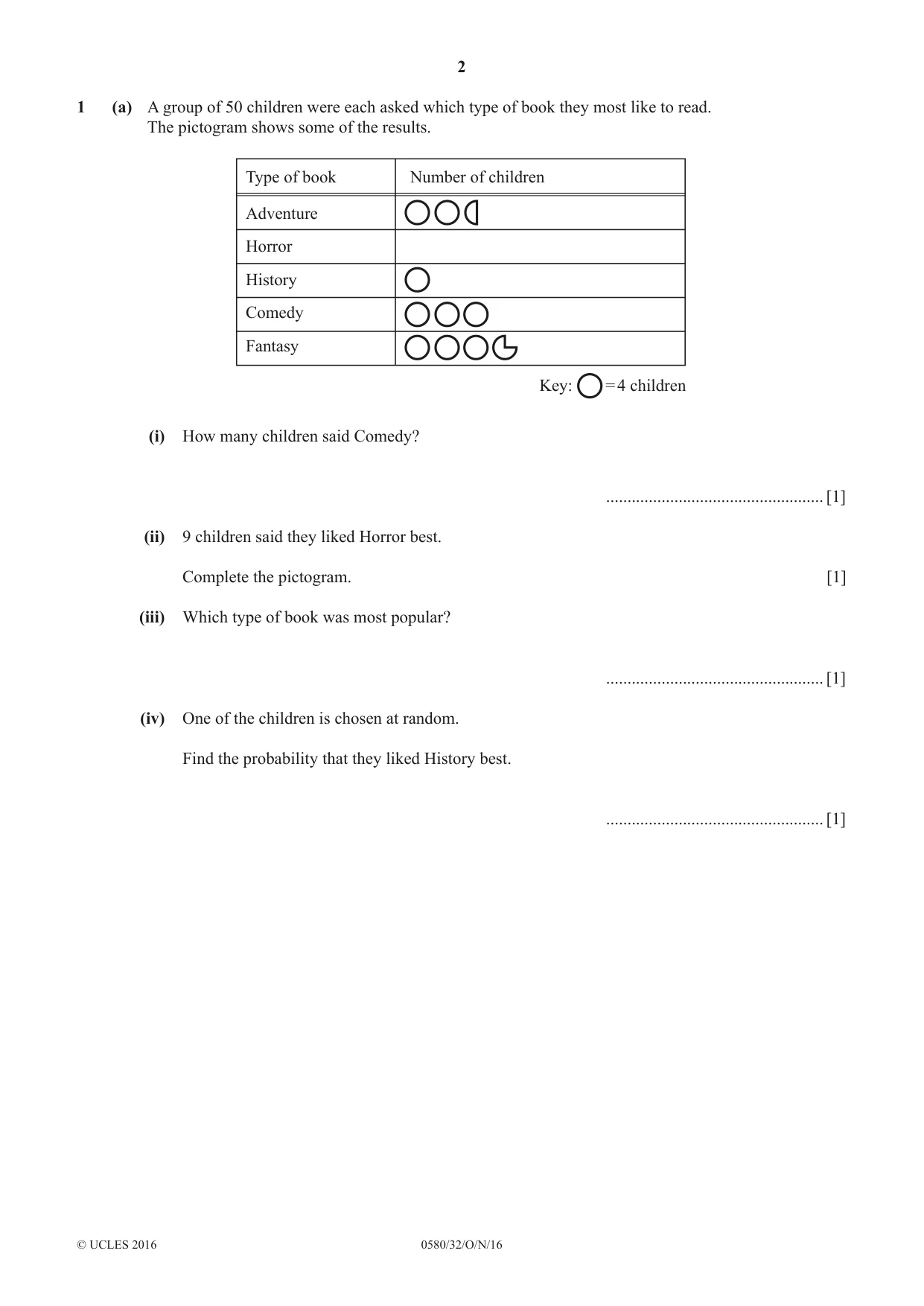 Cambridge IGCSE Mathematics 0580 2016 Oct/Nov Paper 3 · Variant 2 question paper, page 2 of 16