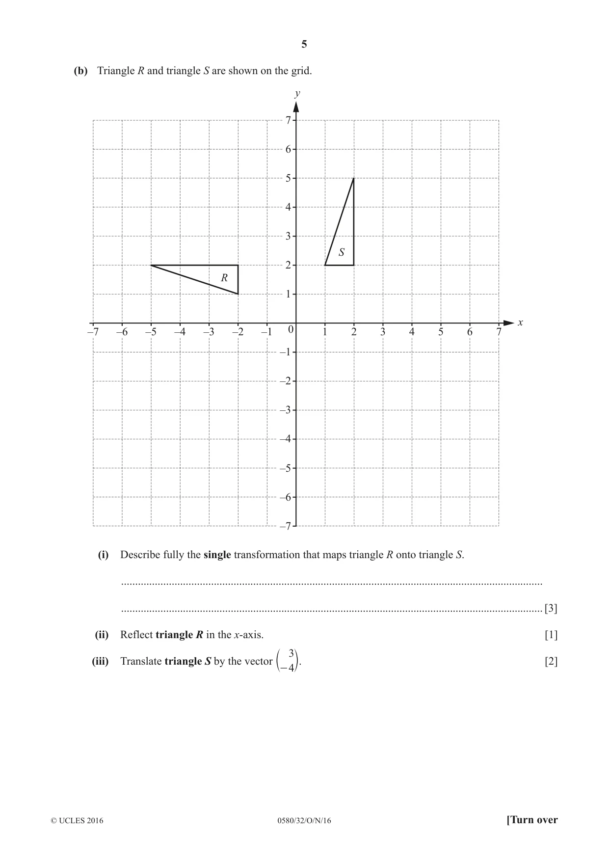 Cambridge IGCSE Mathematics 0580 2016 Oct/Nov Paper 3 · Variant 2 question paper, page 5 of 16