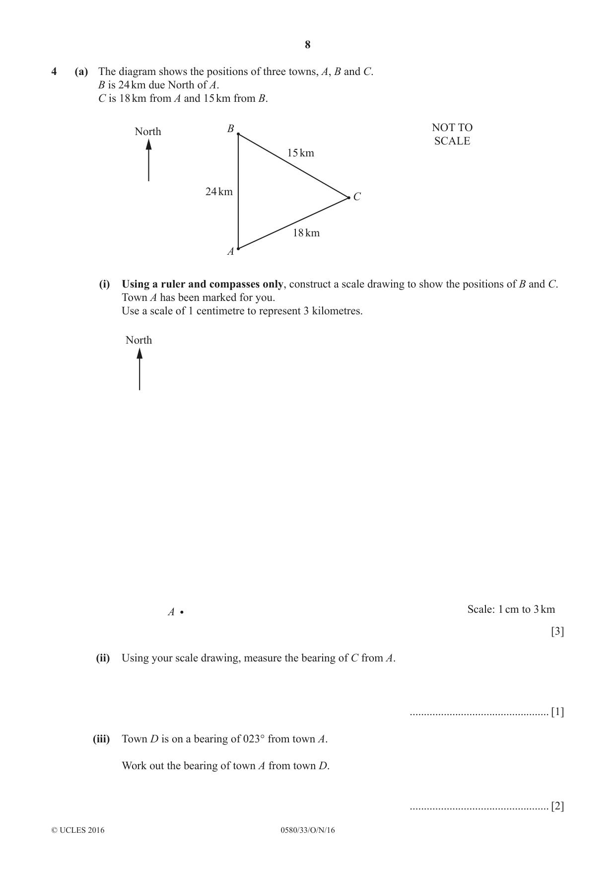 Cambridge IGCSE Mathematics 0580 2016 Oct/Nov Paper 3 · Variant 3 question paper, page 8 of 16