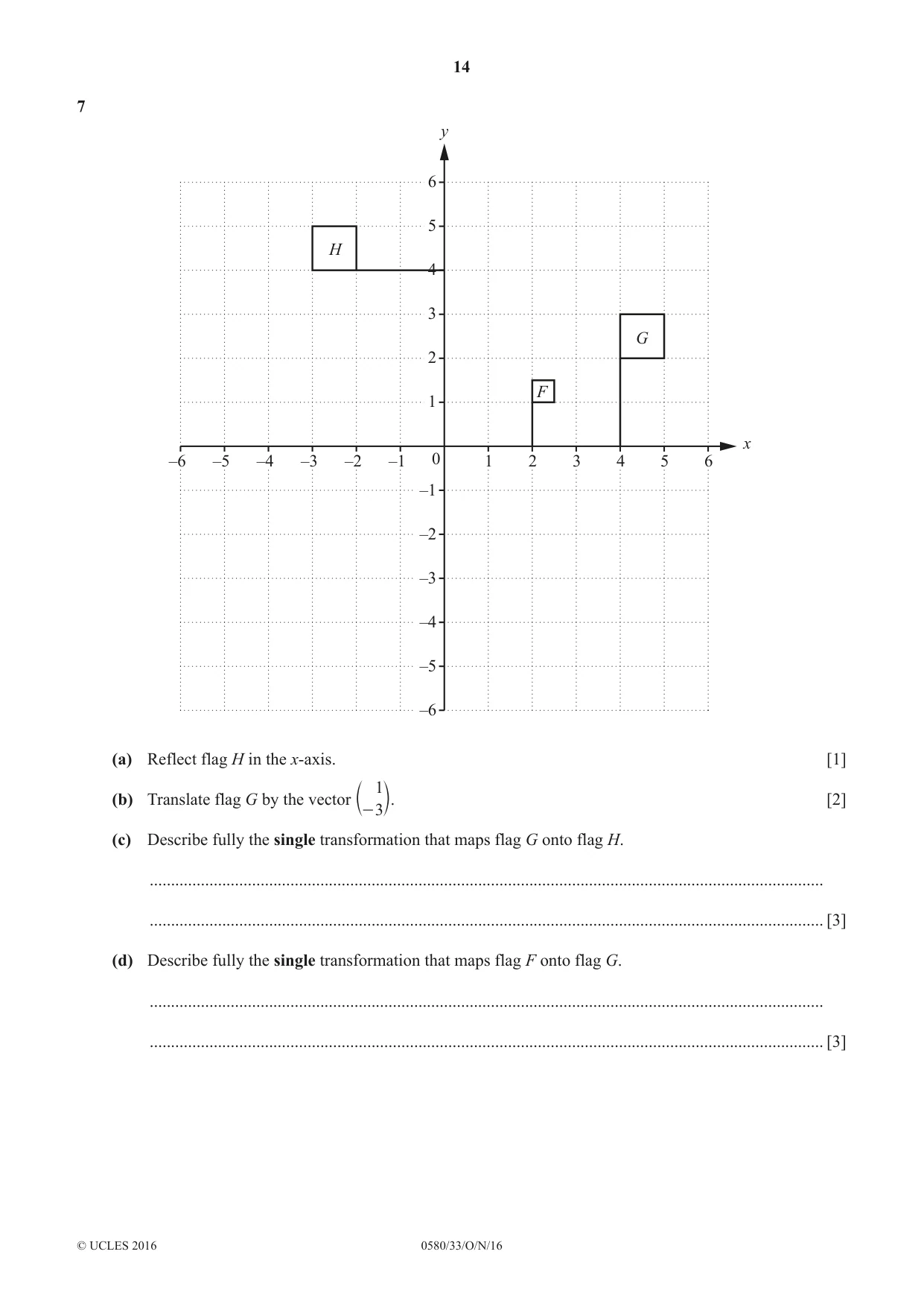 Cambridge IGCSE Mathematics 0580 2016 Oct/Nov Paper 3 · Variant 3 question paper, page 14 of 16